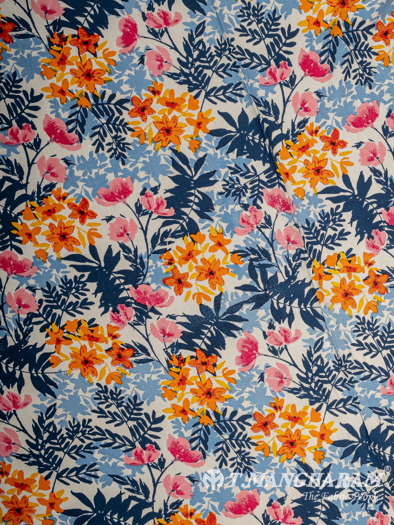 Cream Cotton Fabric - EC9415