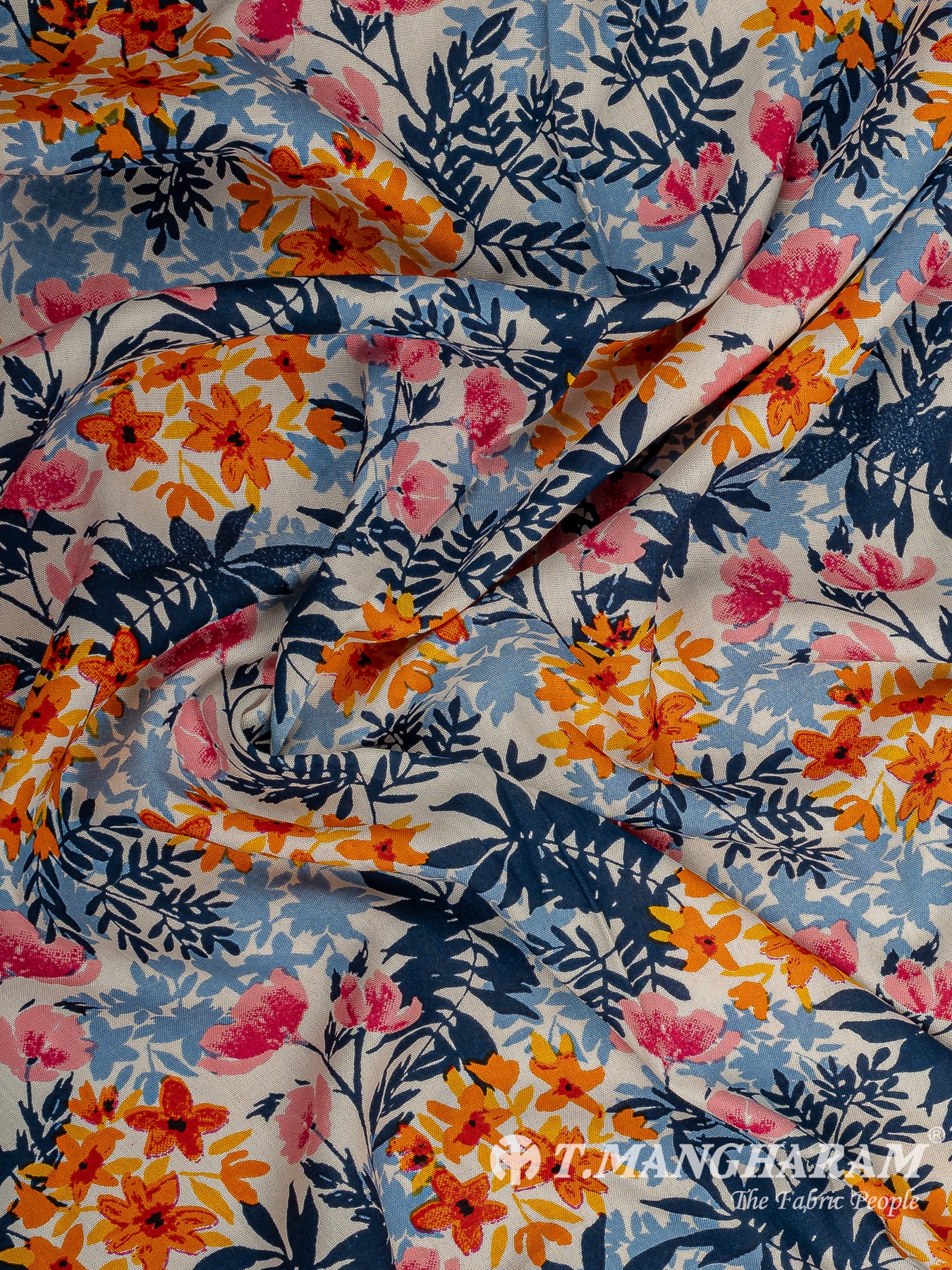 Cream Cotton Fabric - EC9415