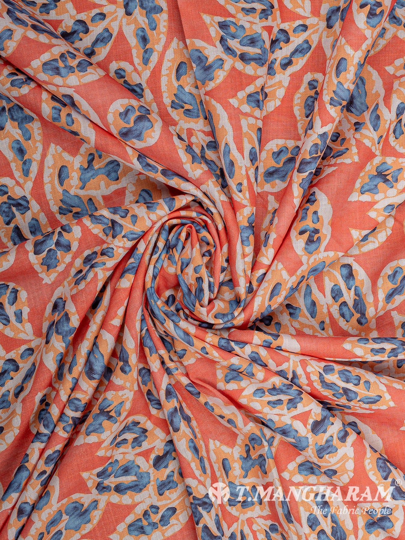 Peach Cotton Fabric - EC2204