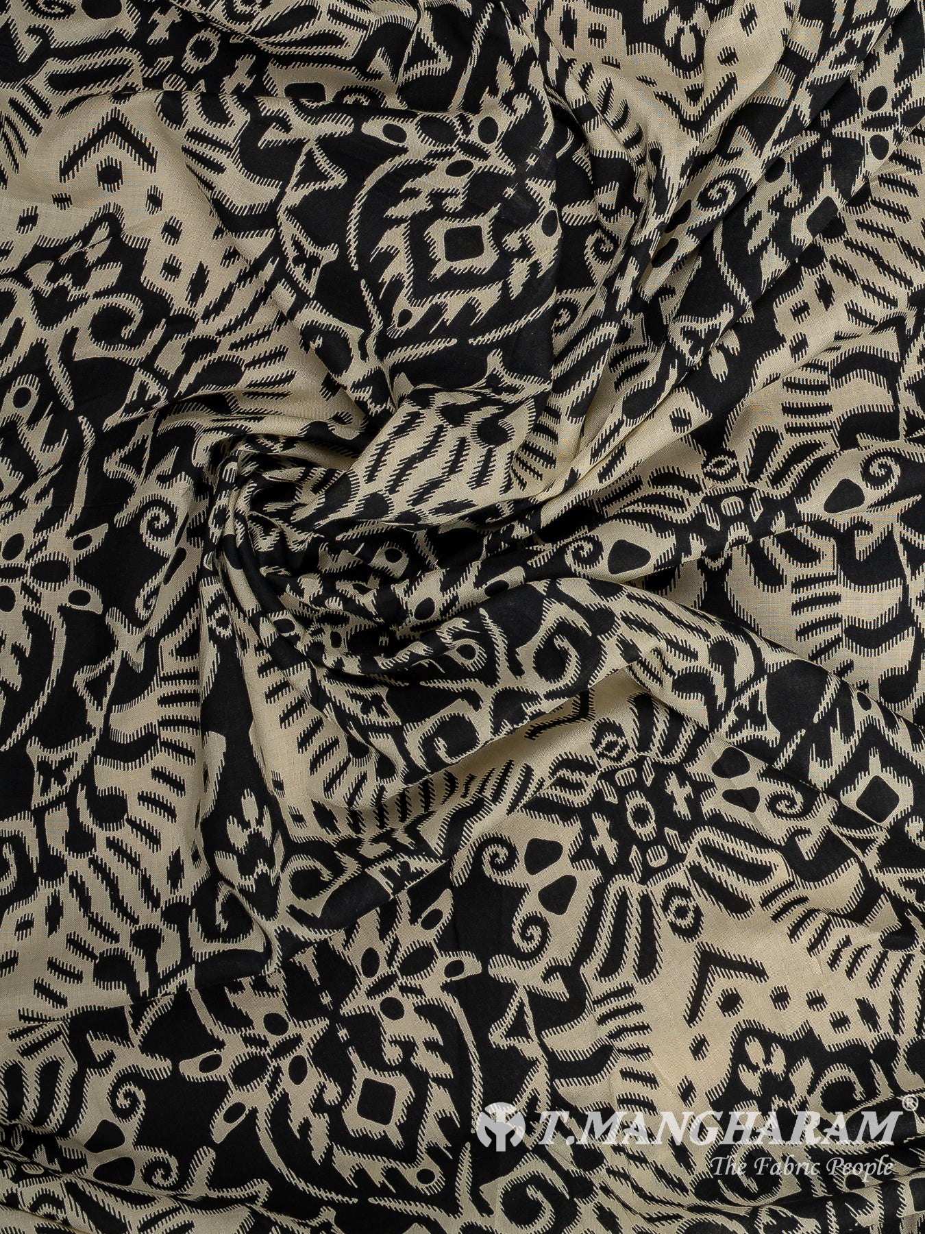 Beige Cotton Fabric - EC9419