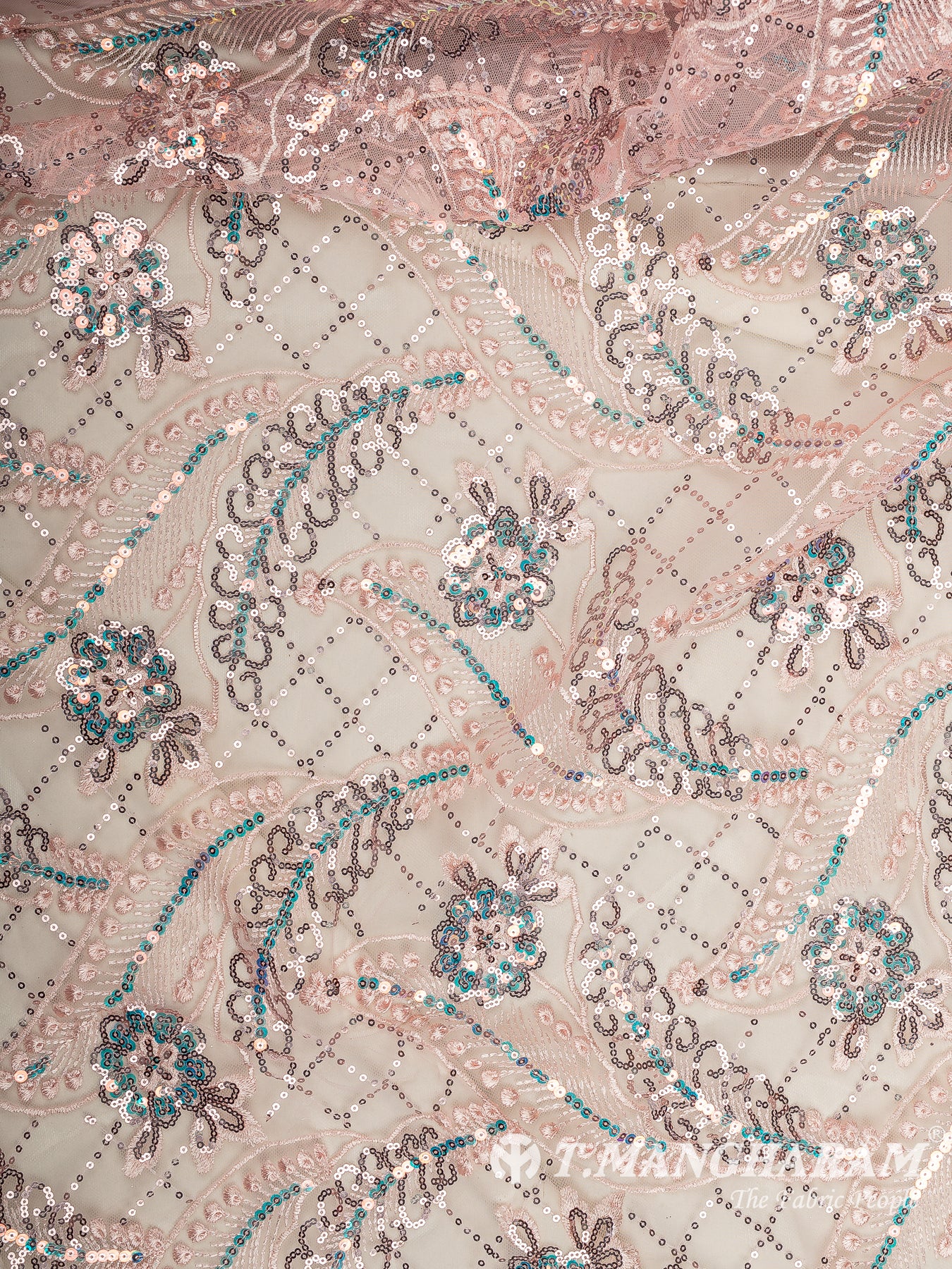 Pink Fancy Net Fabric - EB9497