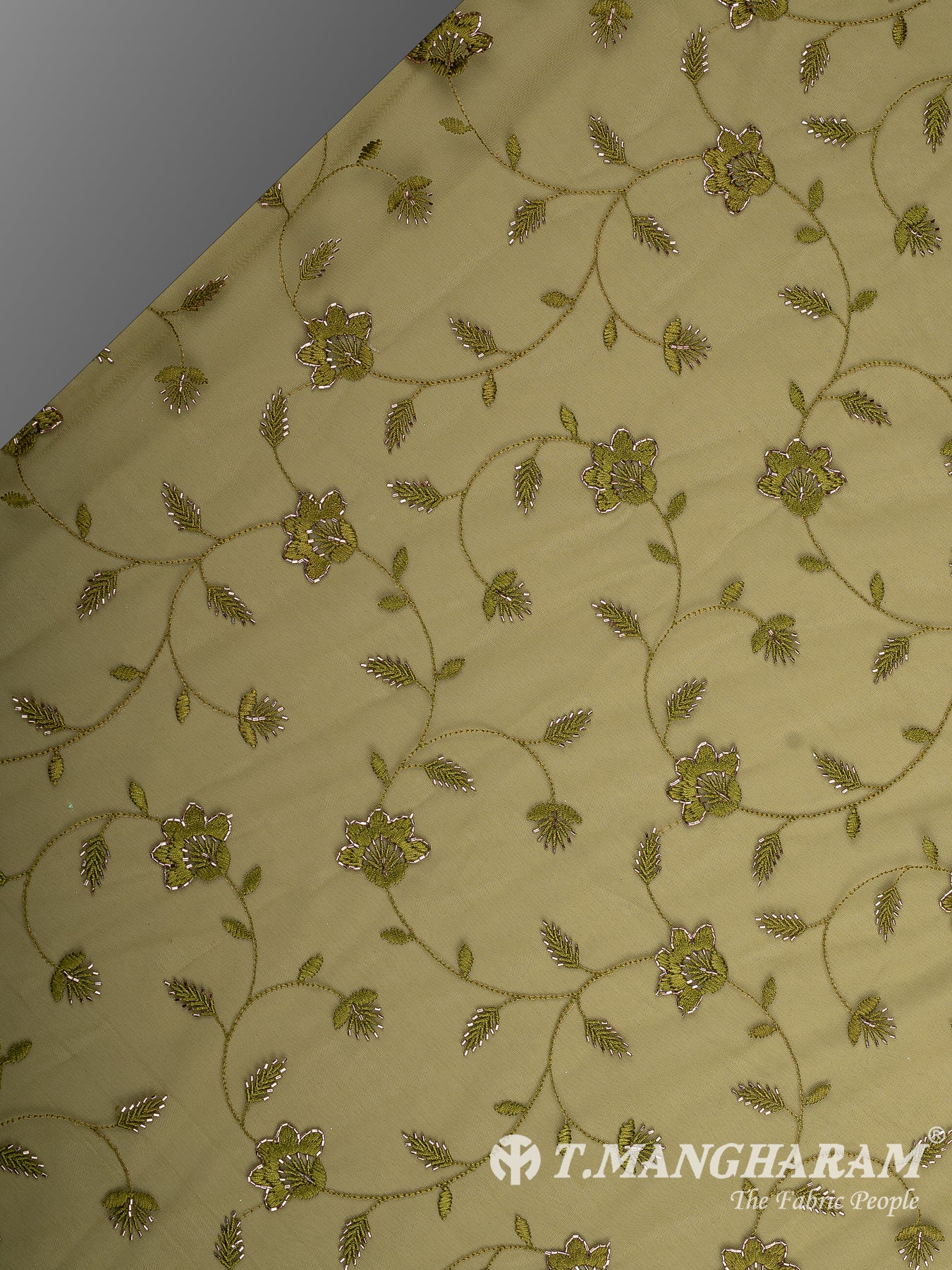 Green Fancy Net Fabric - EB9503