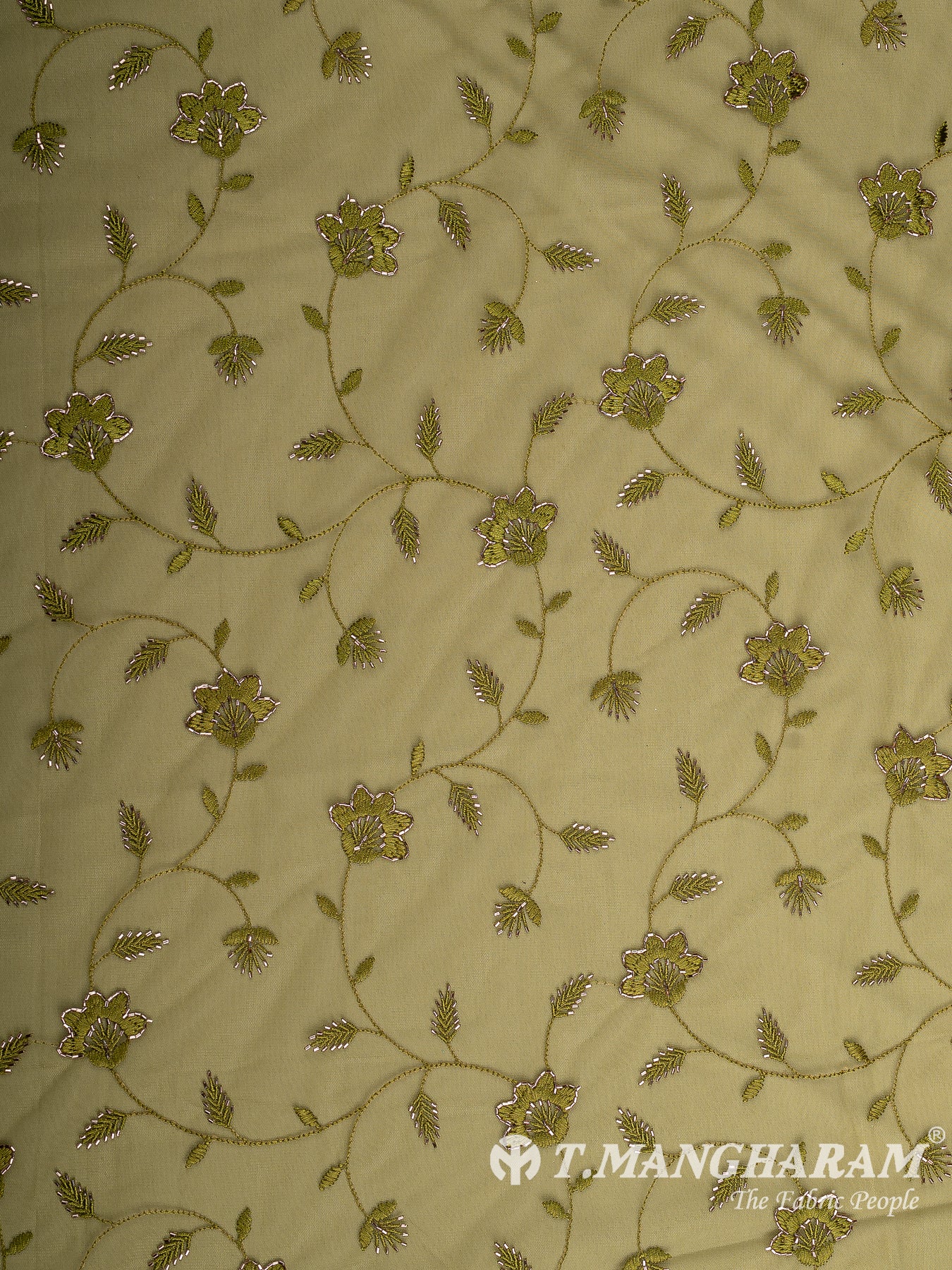 Green Fancy Net Fabric - EB9503