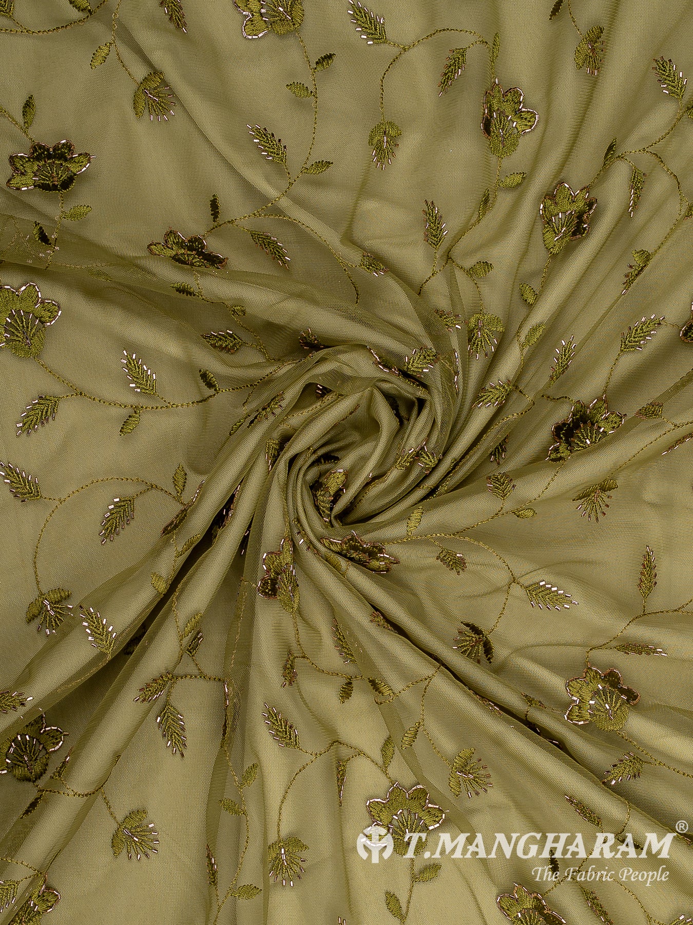 Green Fancy Net Fabric - EB9503