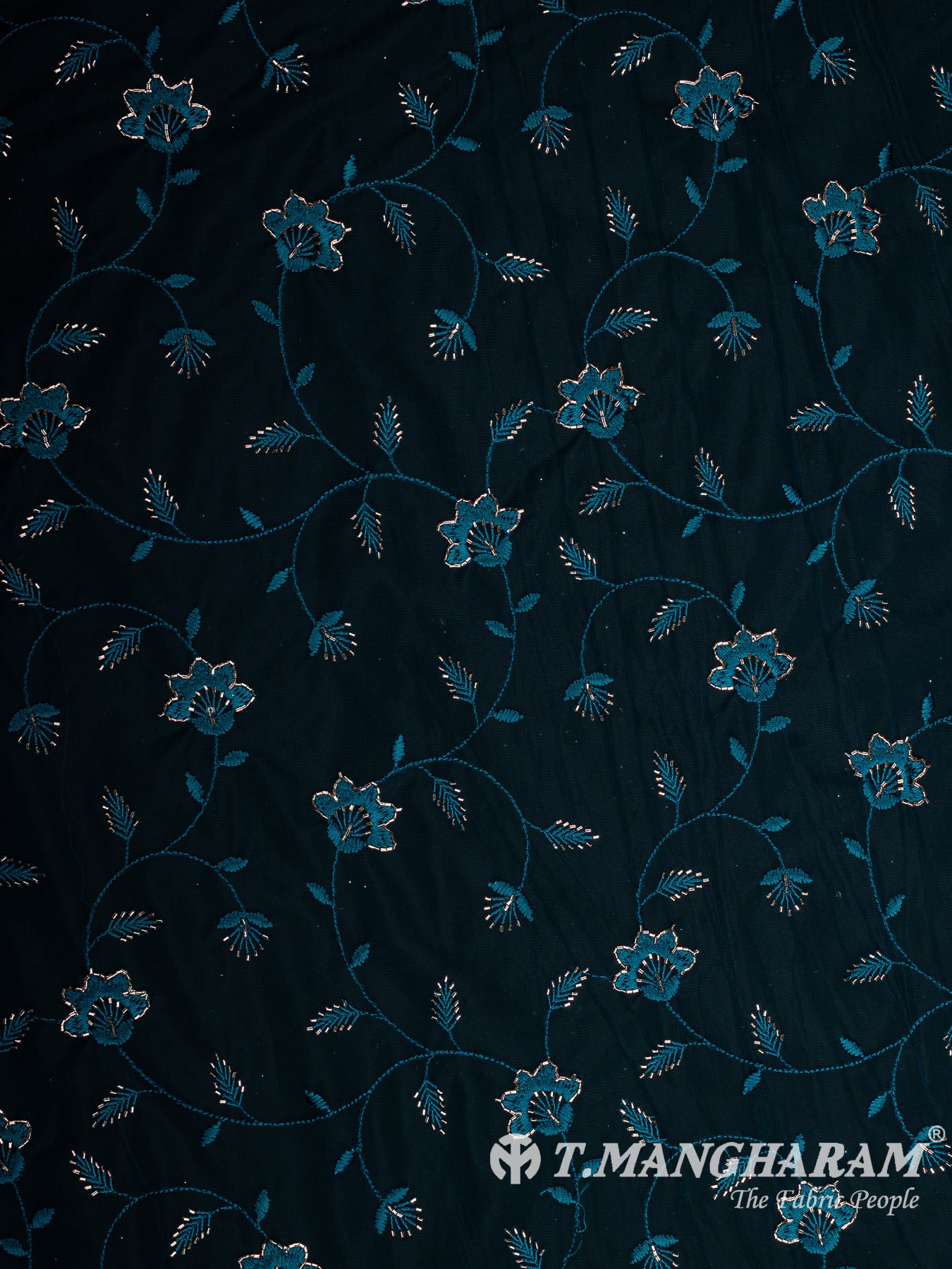 Blue Fancy Net Fabric - EB9506