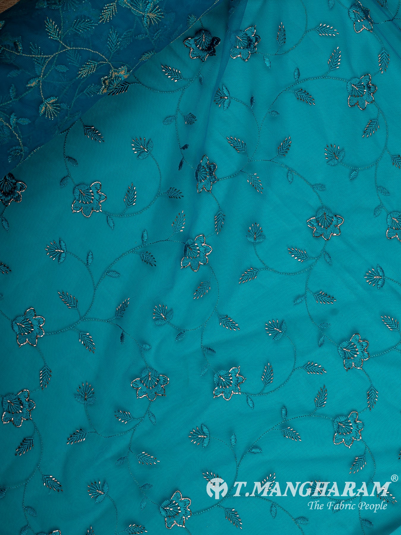 Blue Fancy Net Fabric - EB9510