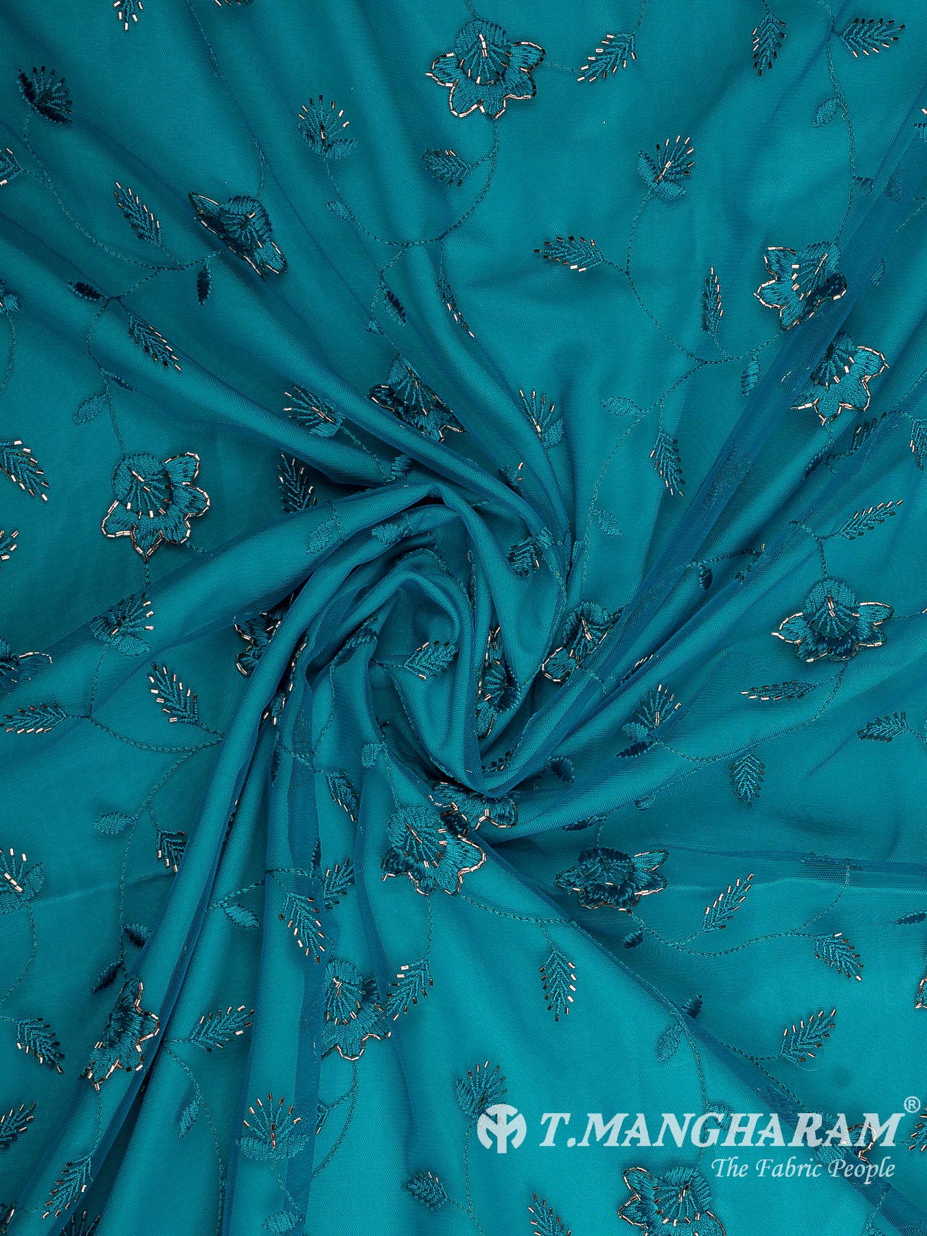 Blue Fancy Net Fabric - EB9510