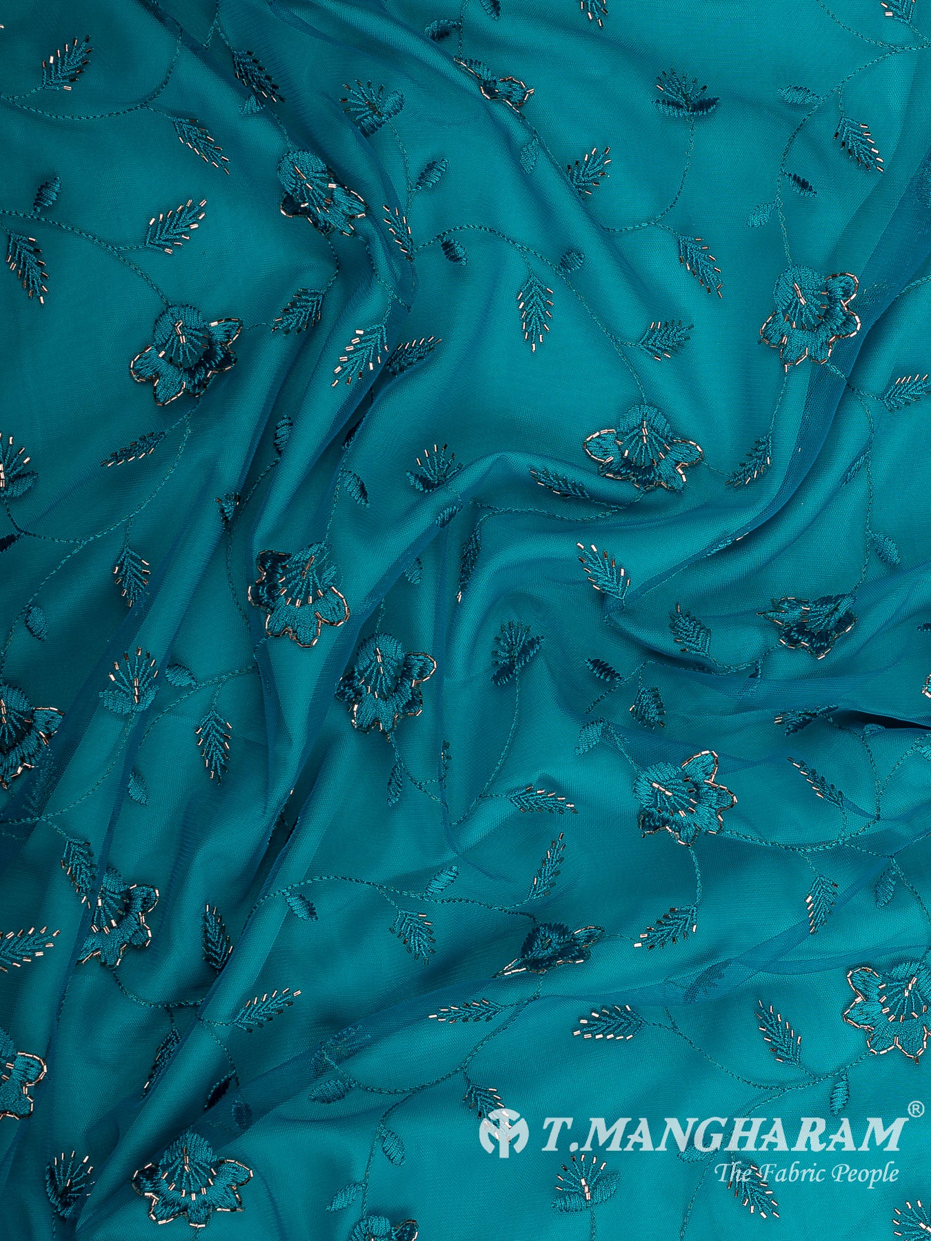 Blue Fancy Net Fabric - EB9510