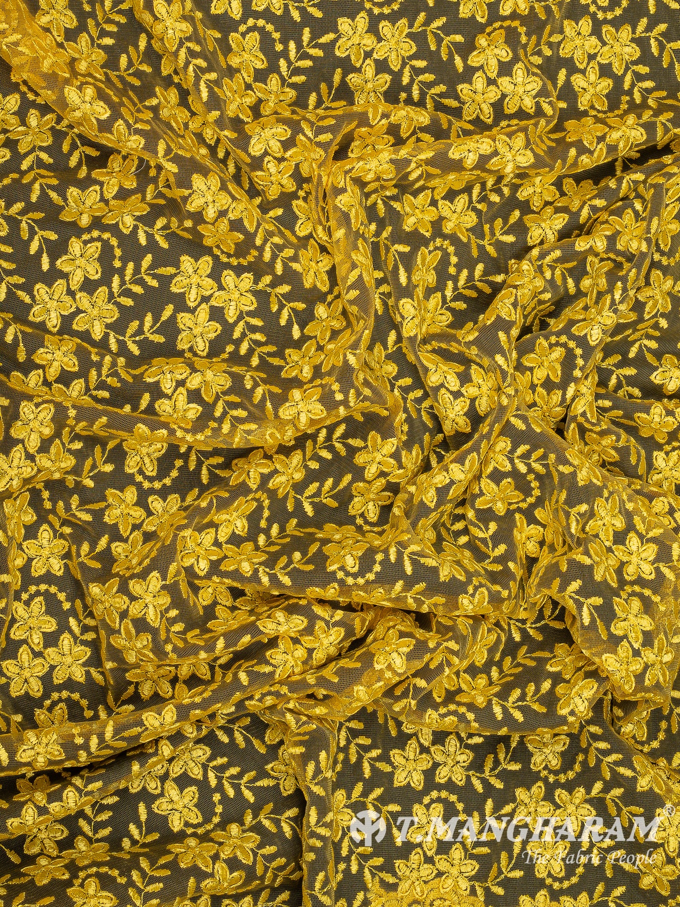 Yellow Net Fabric - EB9922