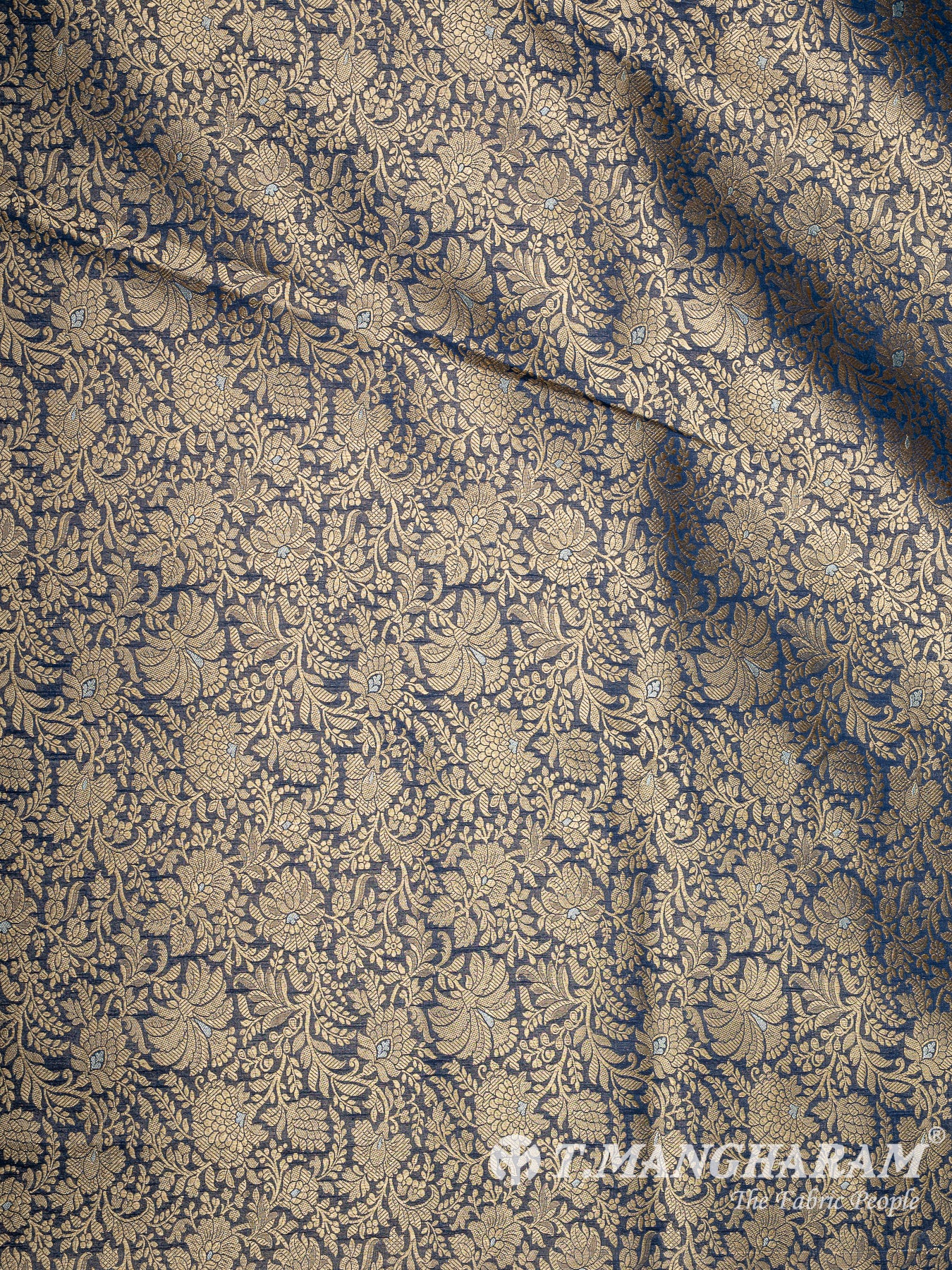 Blue Banaras Fabric - EB9864