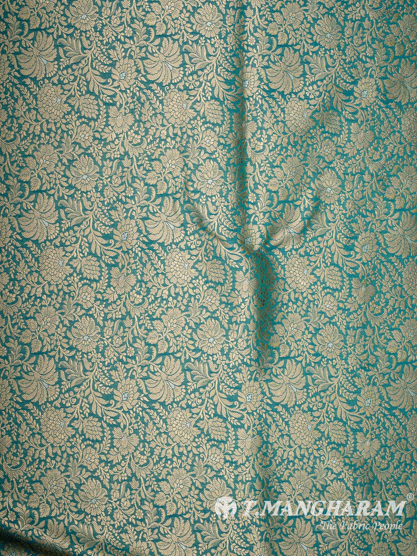 Green Banaras Fabric - EB9863
