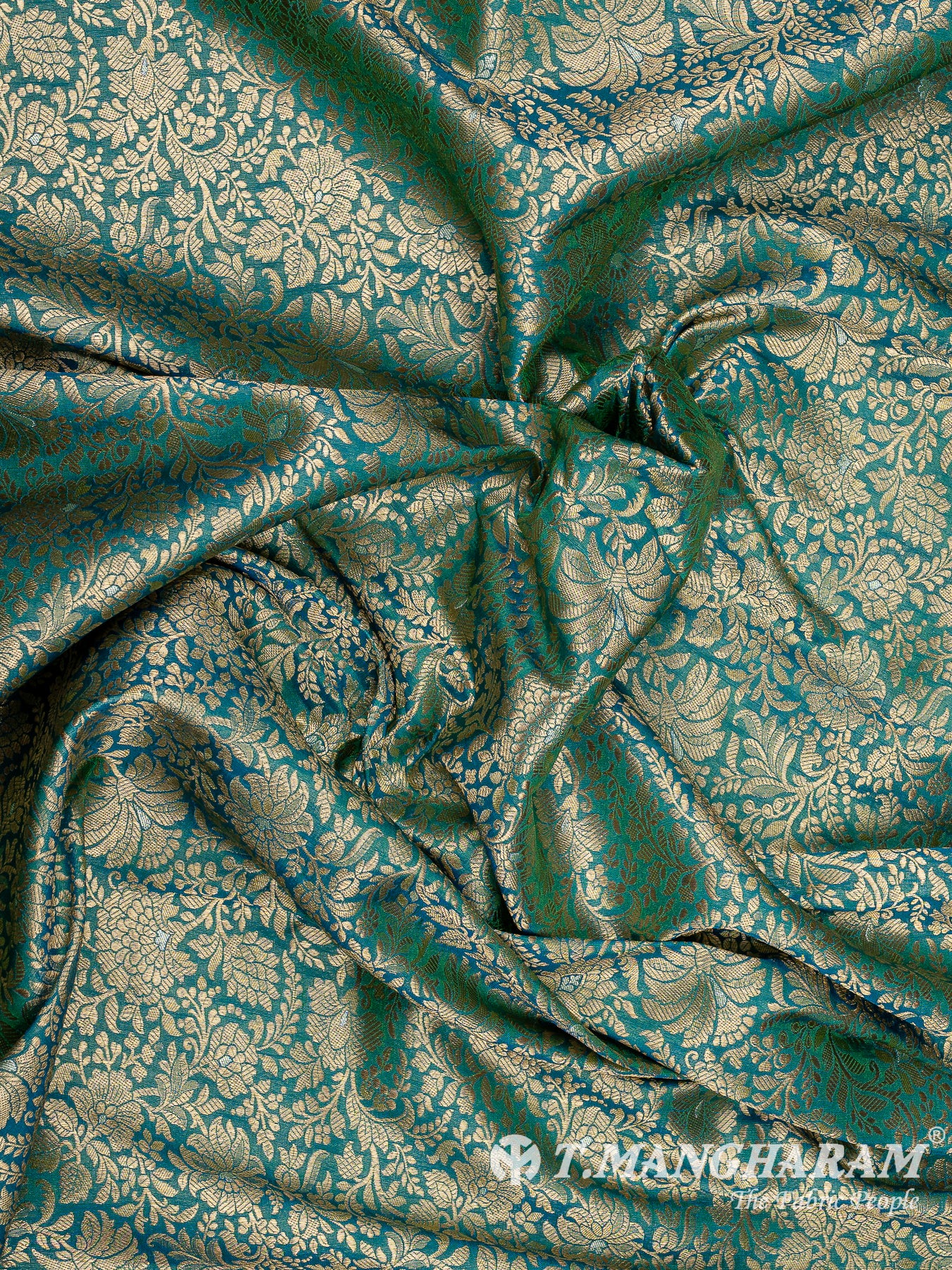 Green Banaras Fabric - EB9863