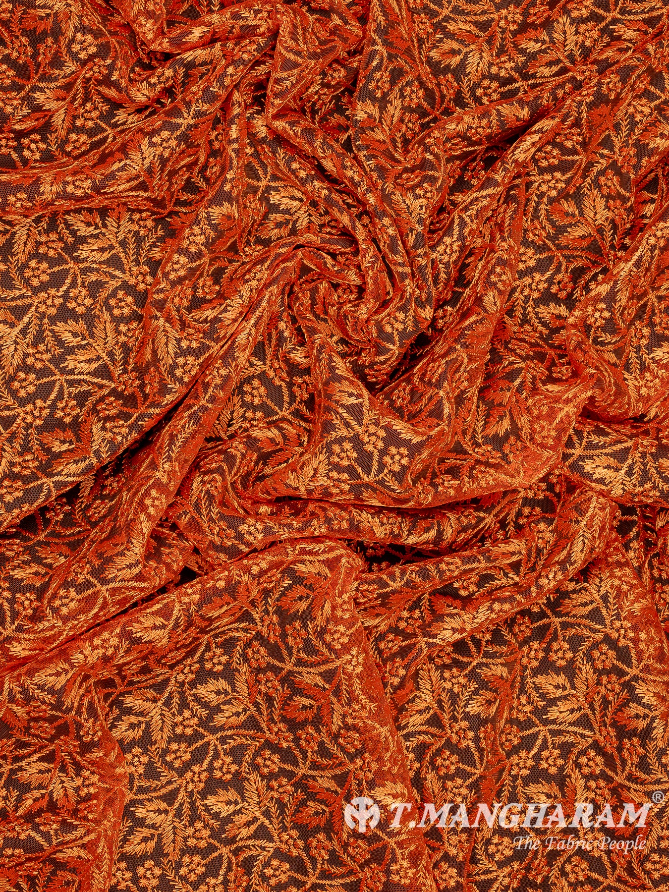 Orange Net Fabric - EB9912