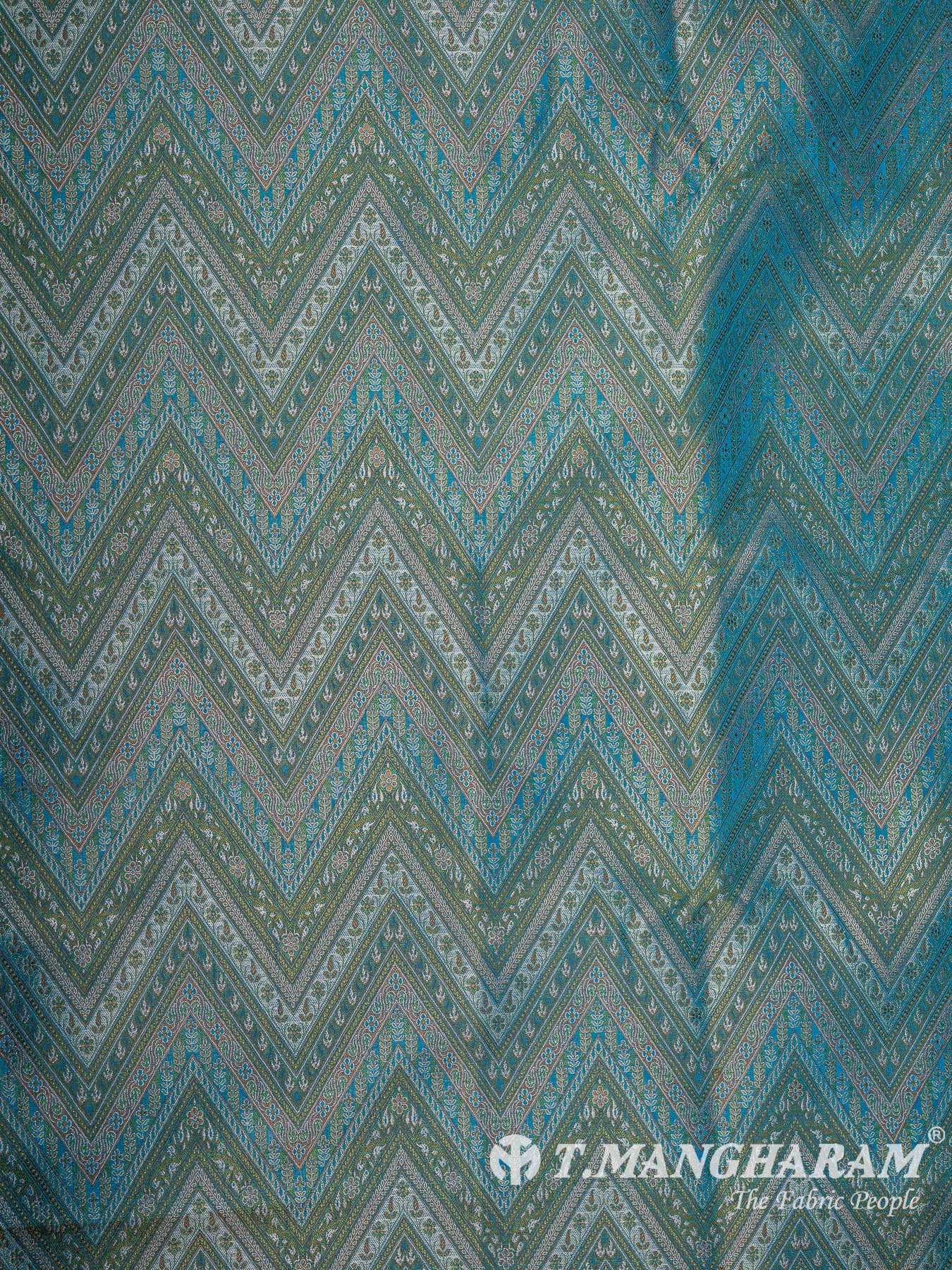 Blue Banaras Fabric - EB9861