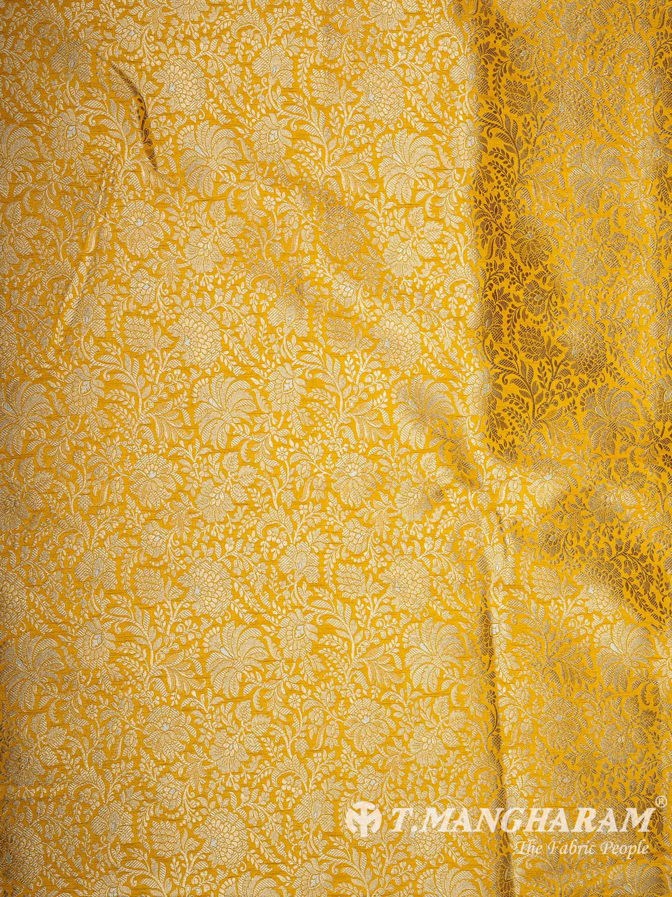 Yellow Banaras Fabric - EB9865