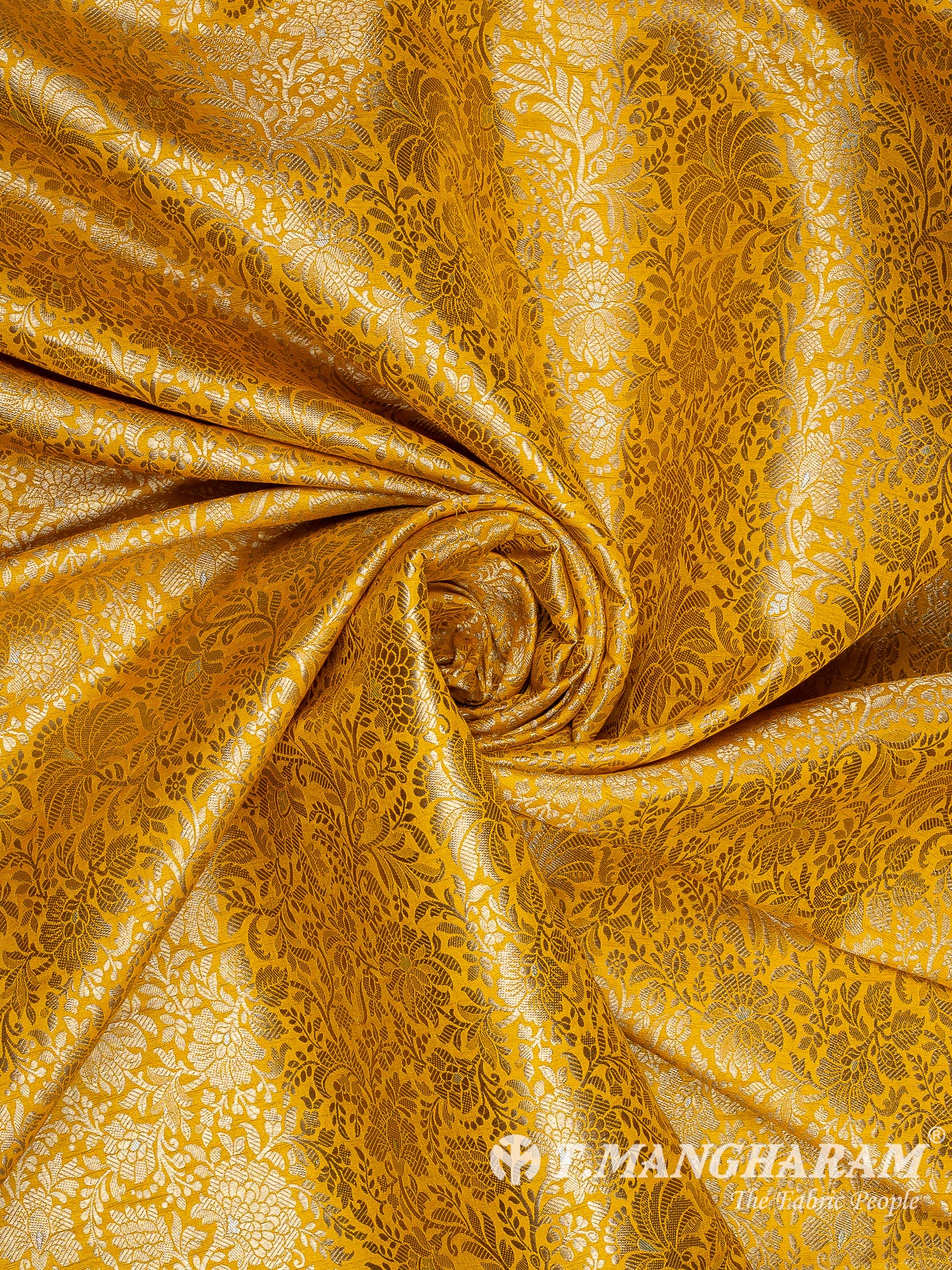 Yellow Banaras Fabric - EB9865