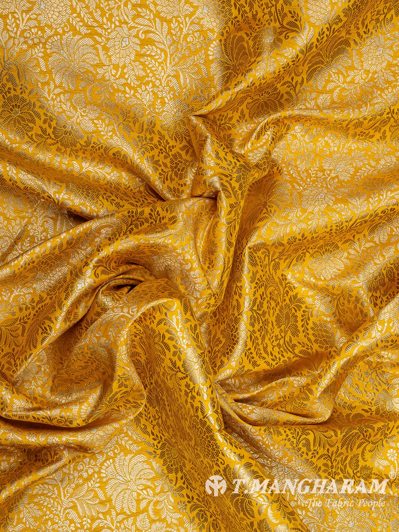 Yellow Banaras Fabric - EB9865