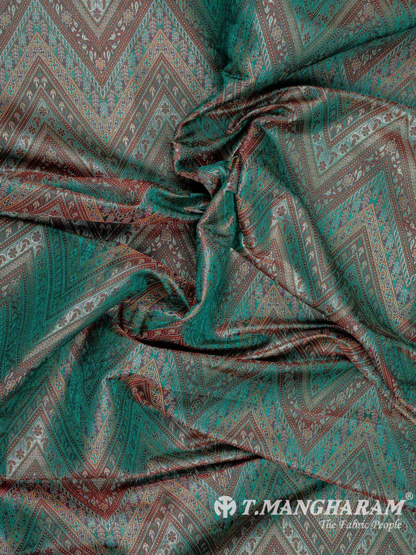 Green Banaras Fabric - EB9859