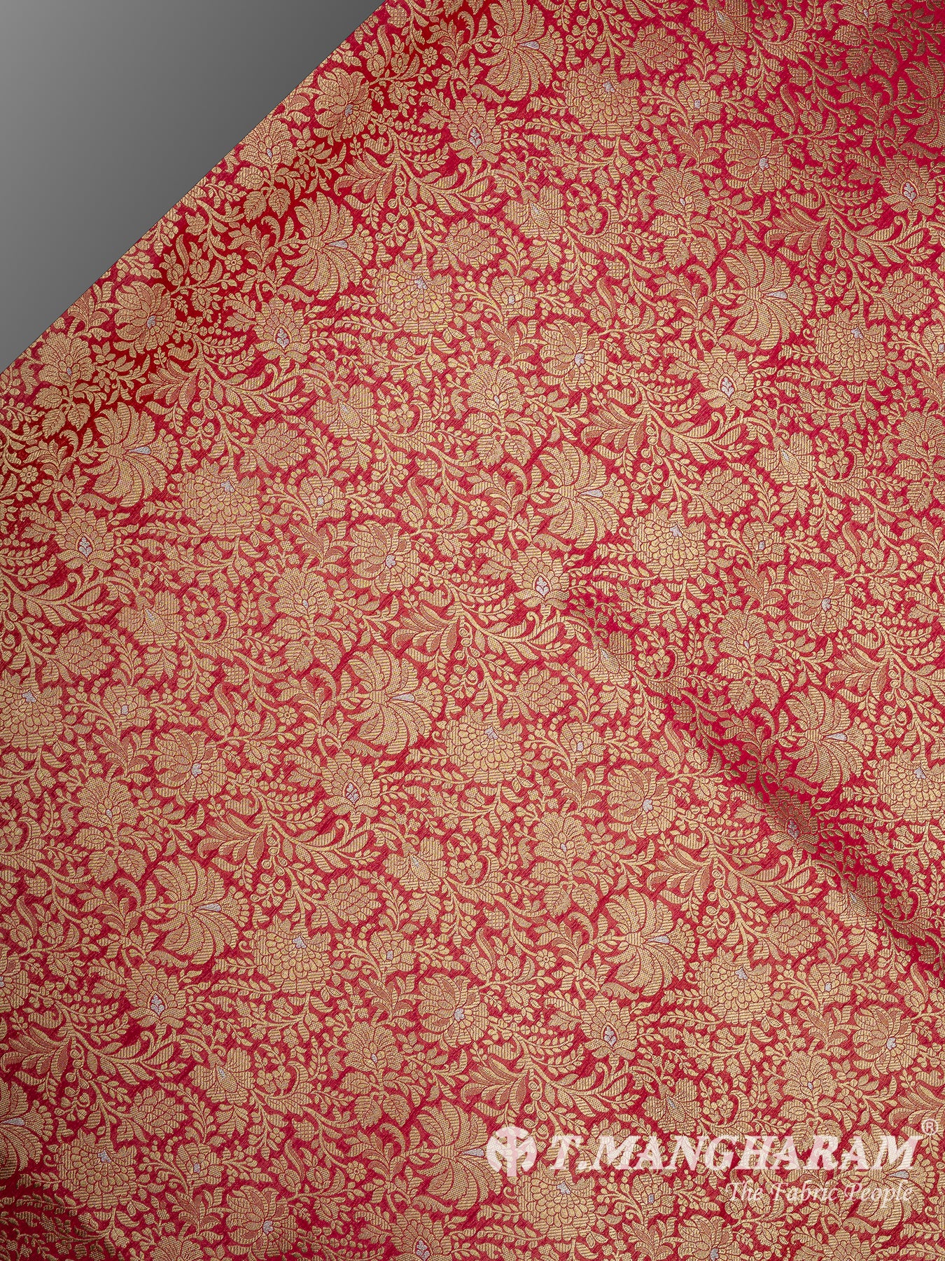 Red Banaras Fabric - EB9866