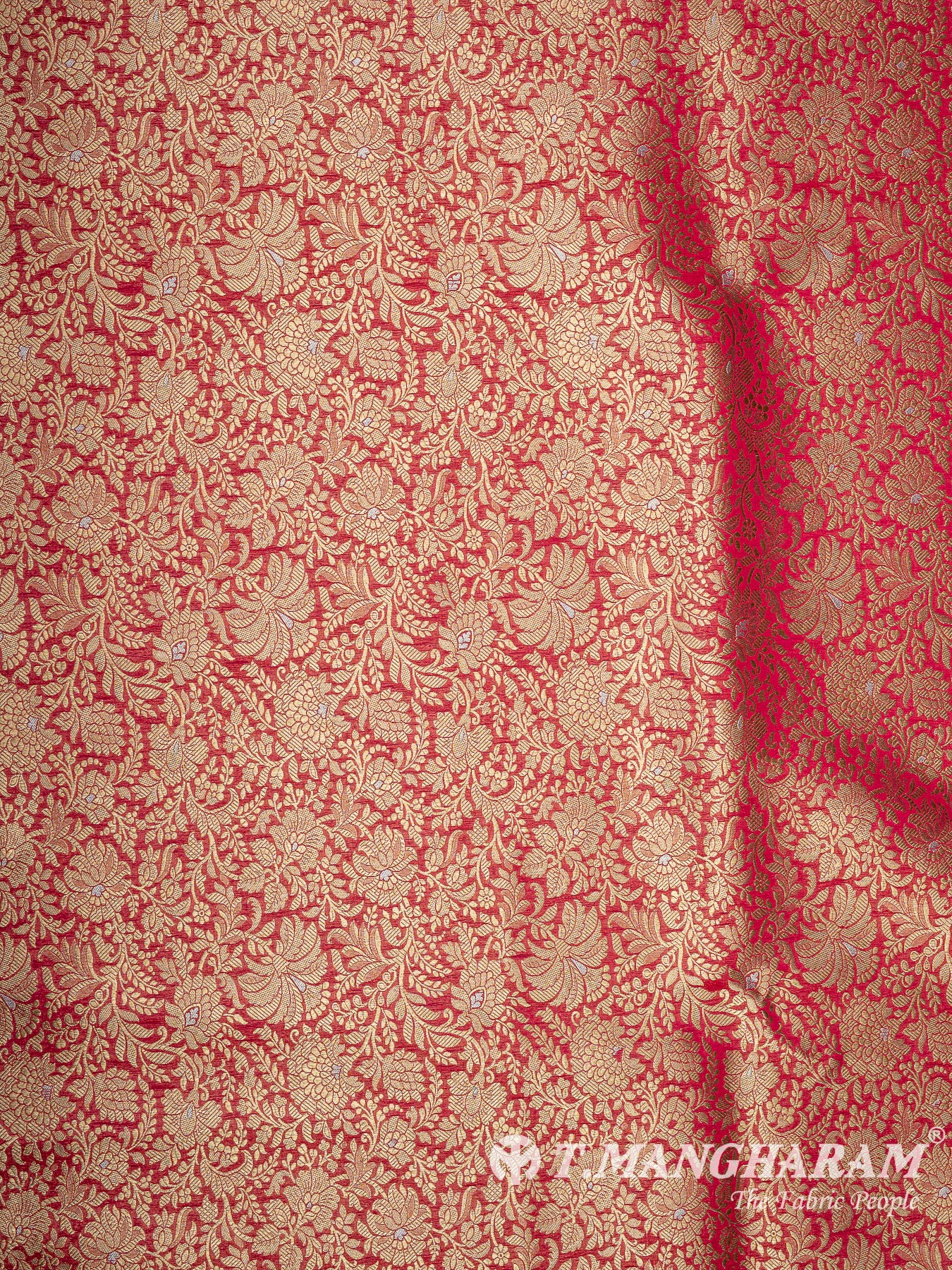 Red Banaras Fabric - EB9866