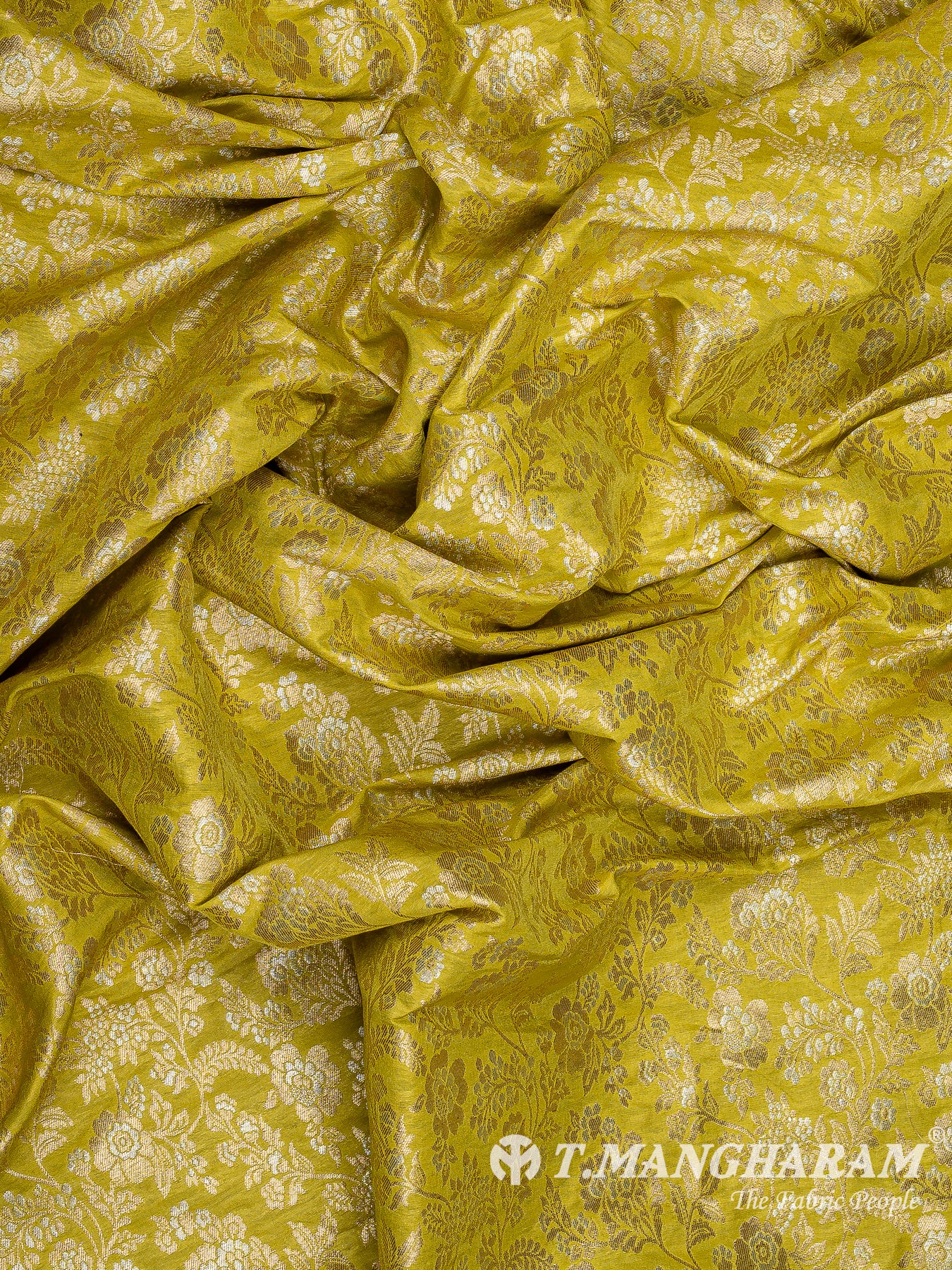Green Banaras Fabric - EB9869