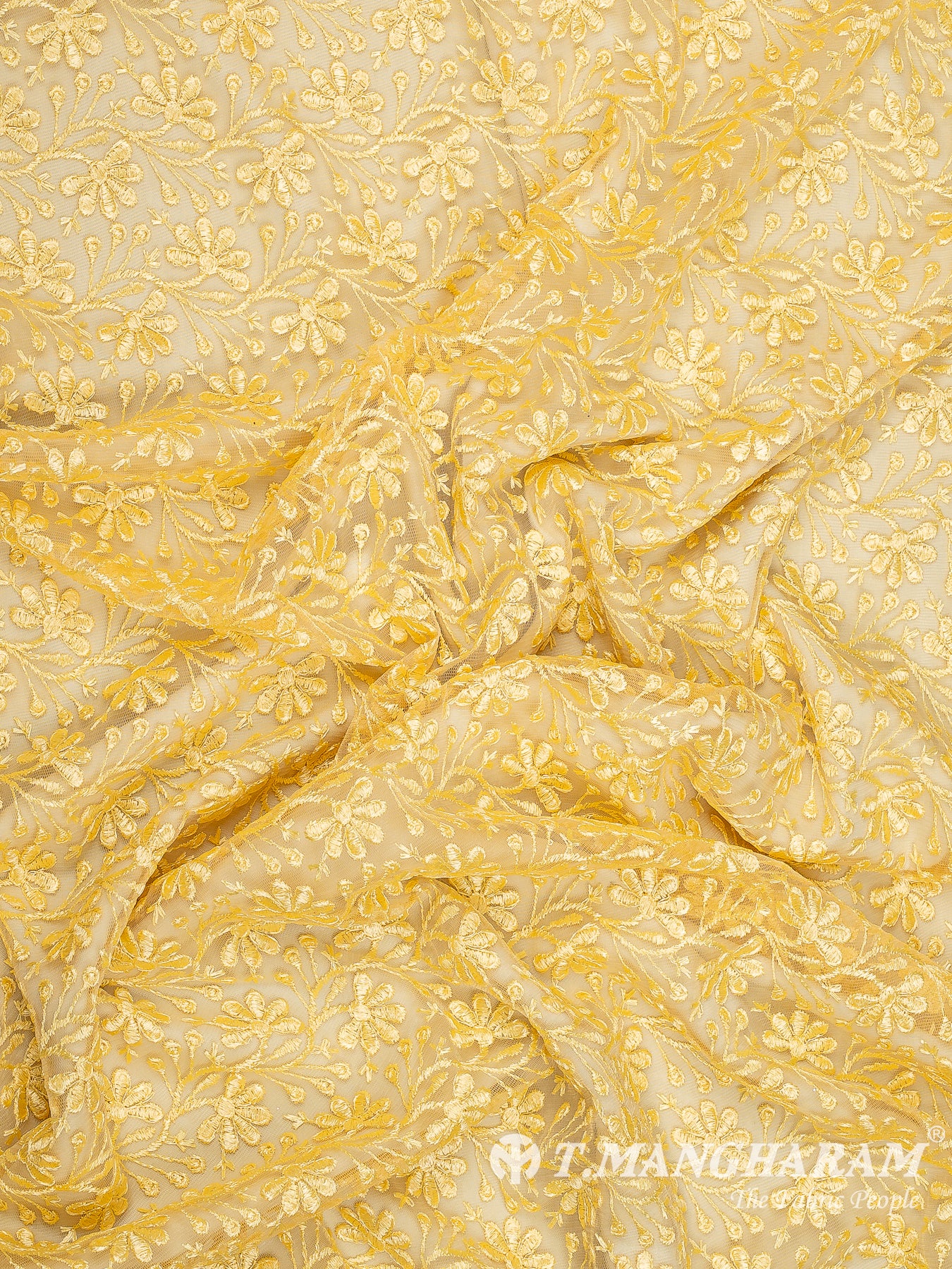 Yellow Net Fabric - EB9930