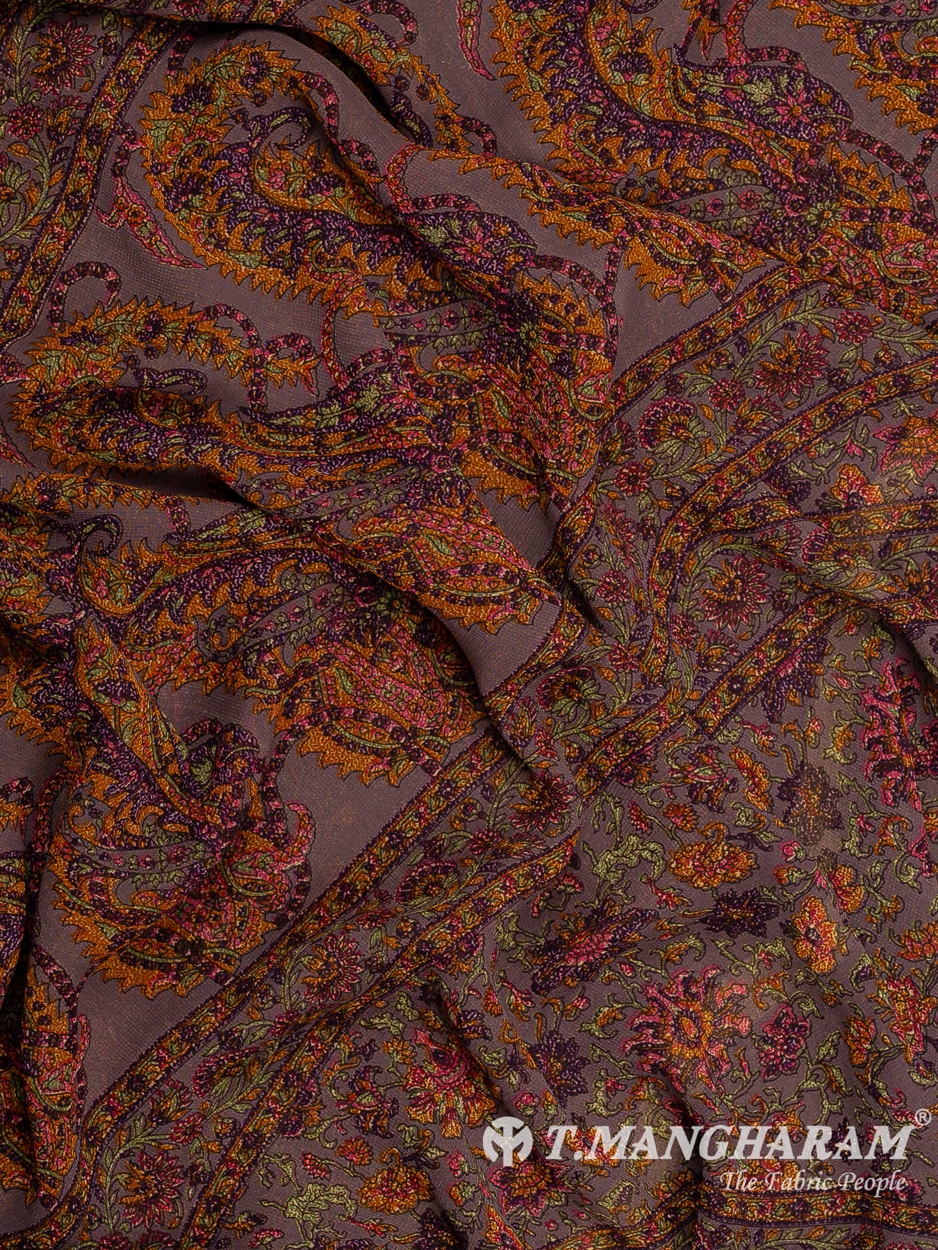 Wine Crepe Chudidhar Fabric Set - EF1601
