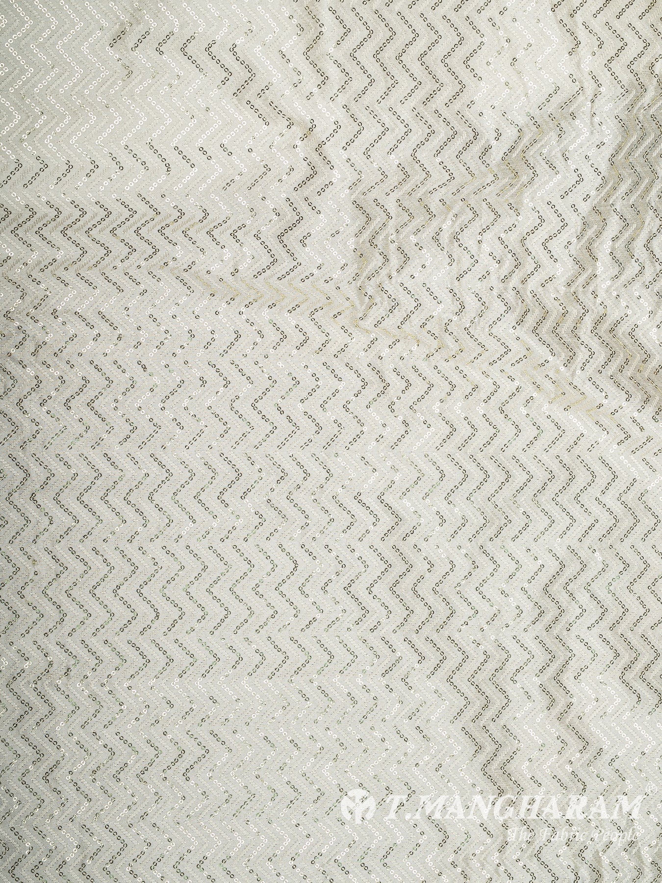 Cream Semi Raw Silk Fabric - EB10021