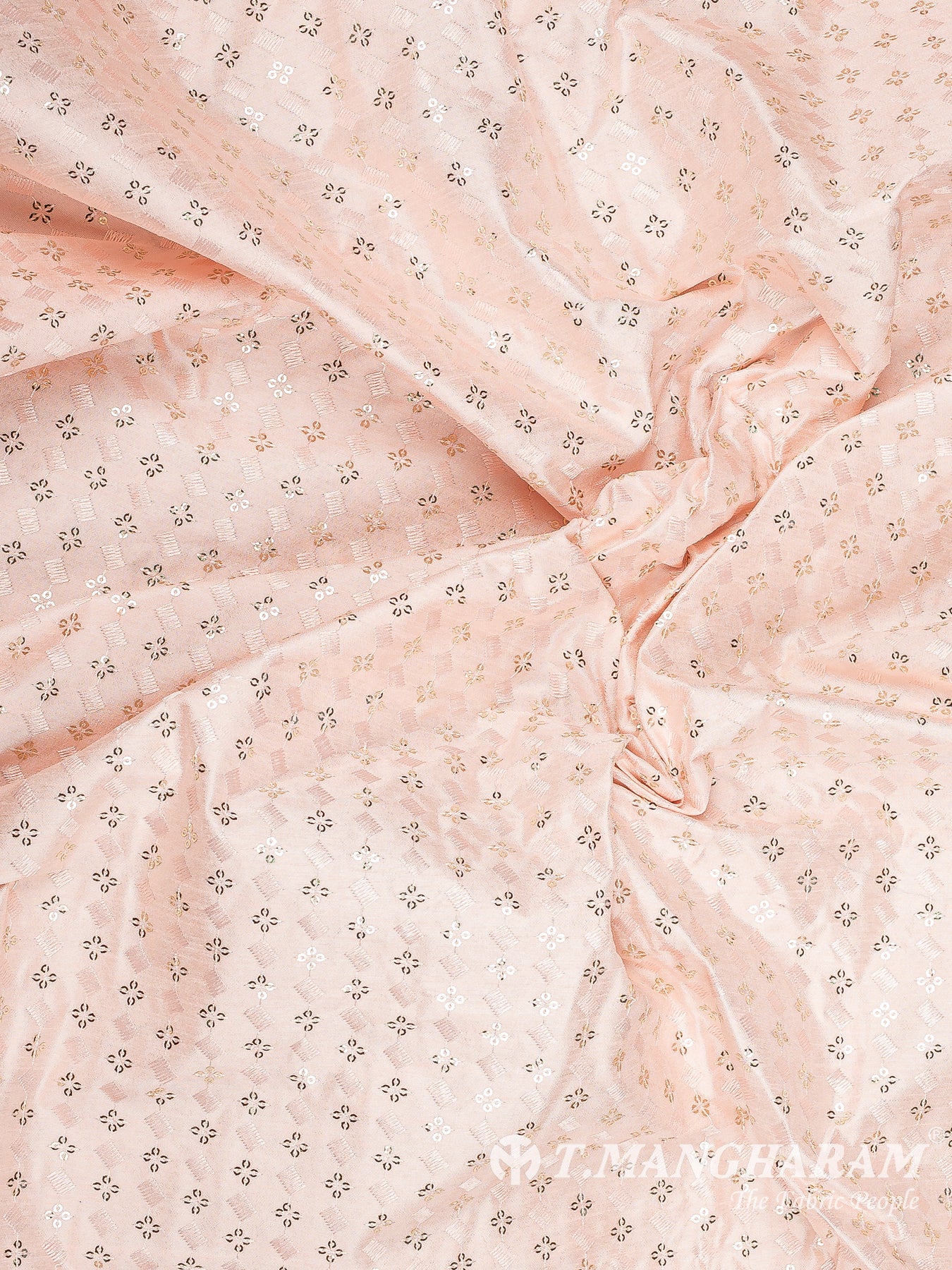 Pink Semi Raw Silk Fabric - EB10013
