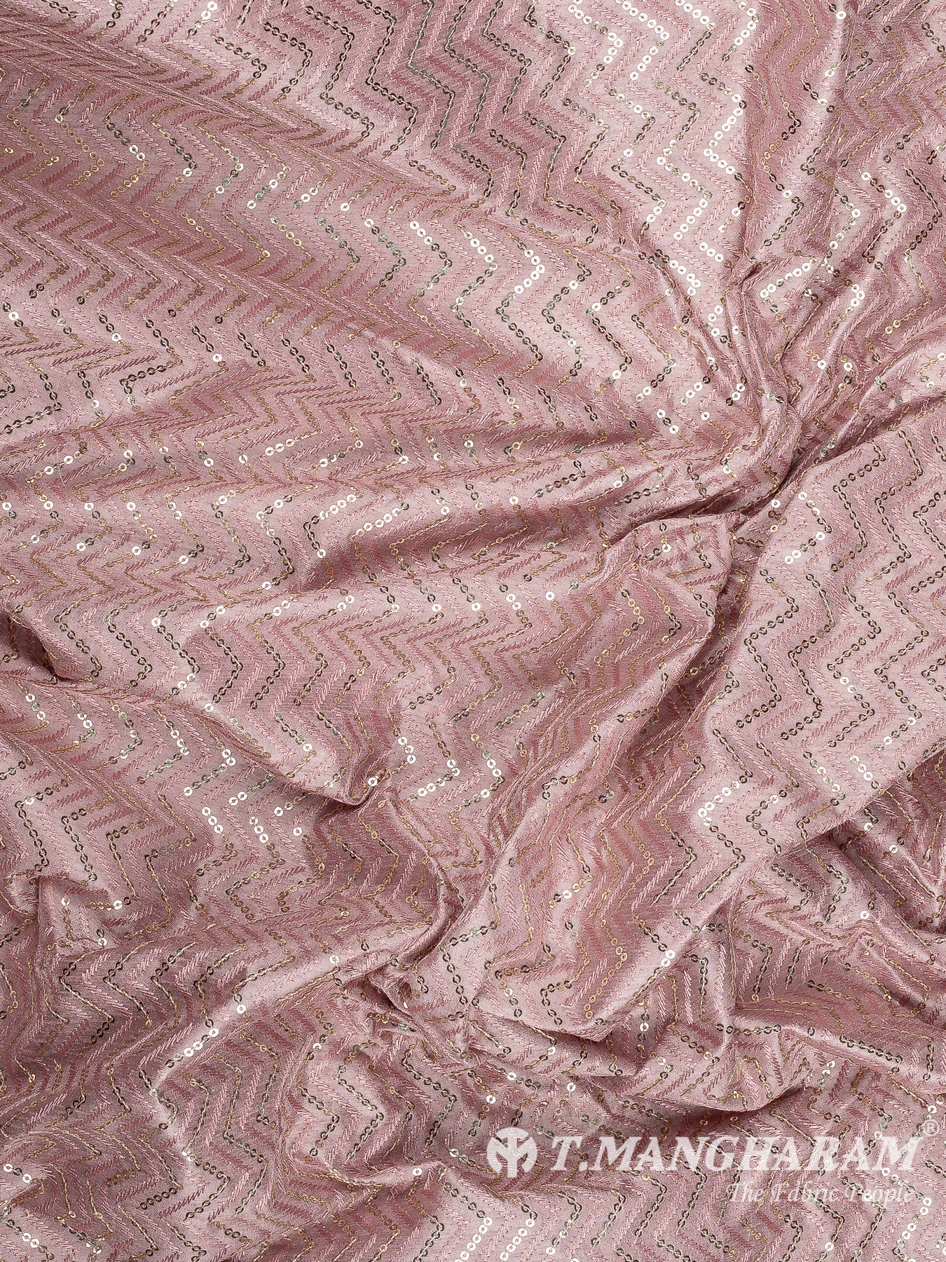 Pink Semi Raw Silk Fabric - EB10022