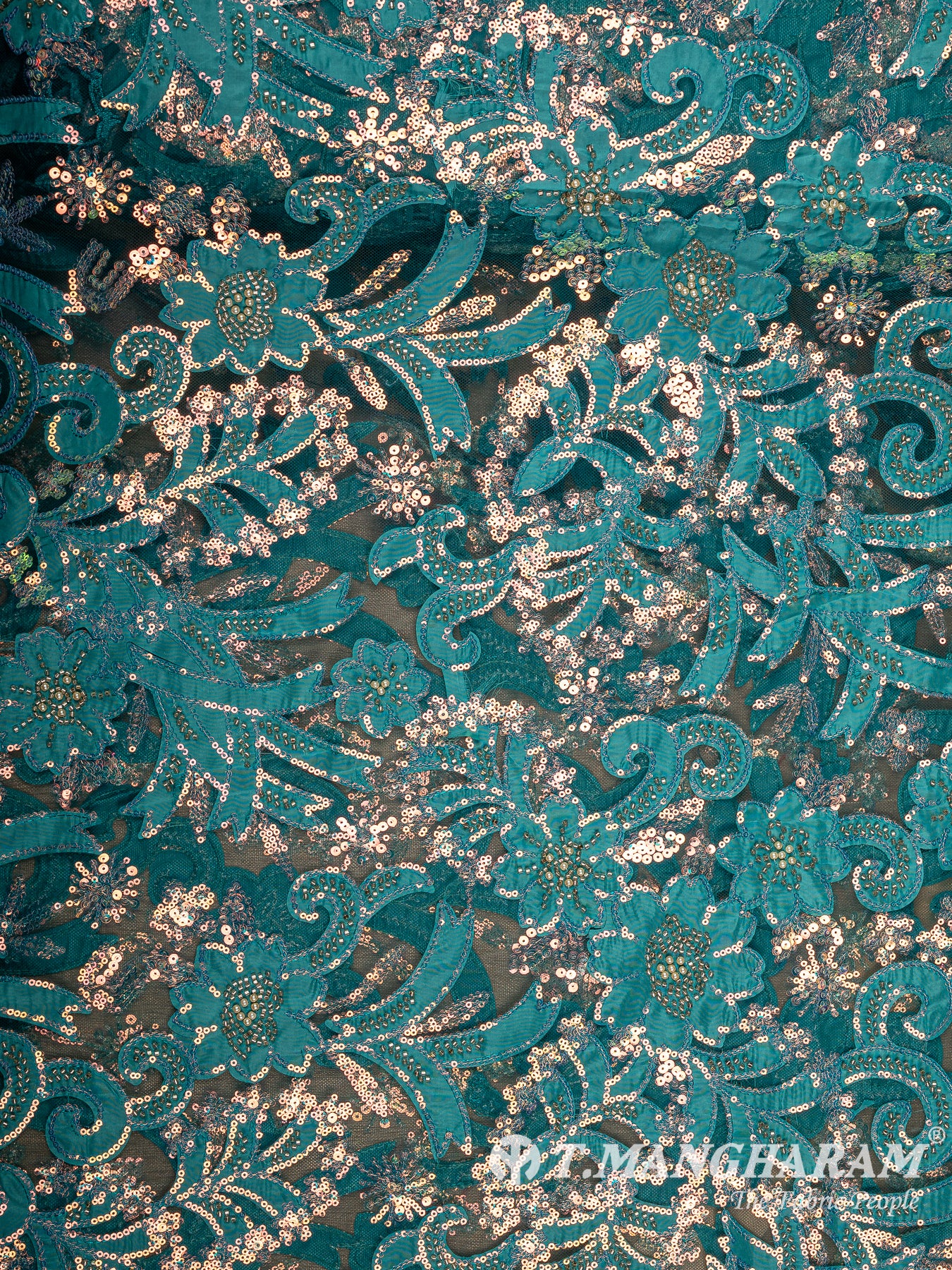 Green Fancy Net Fabric - EB10027