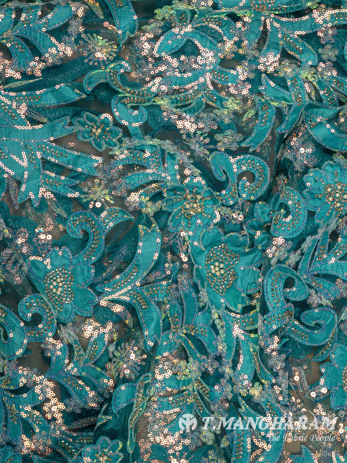 Green Fancy Net Fabric - EB10027