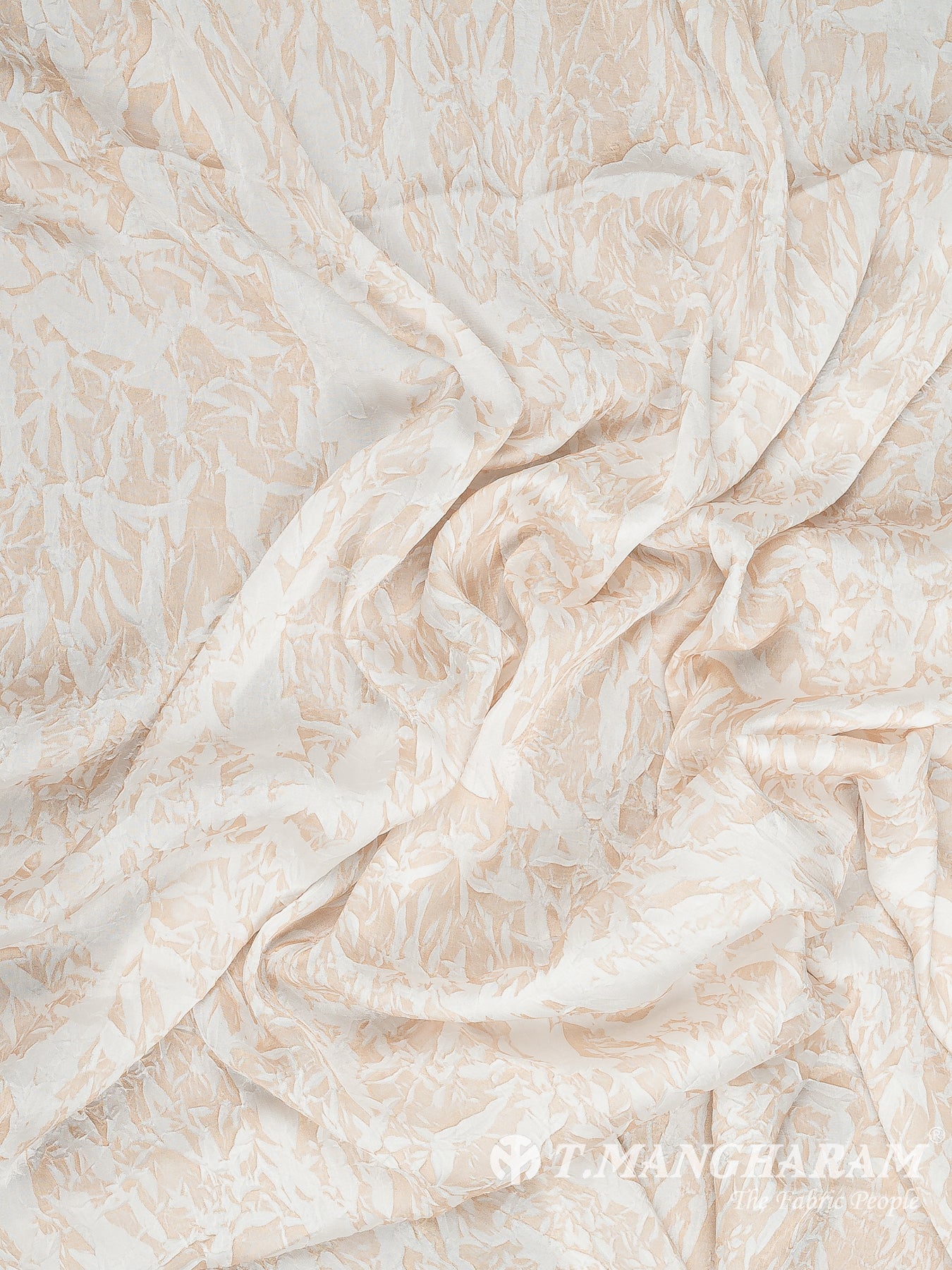 Beige Satin Fabric - EC13491