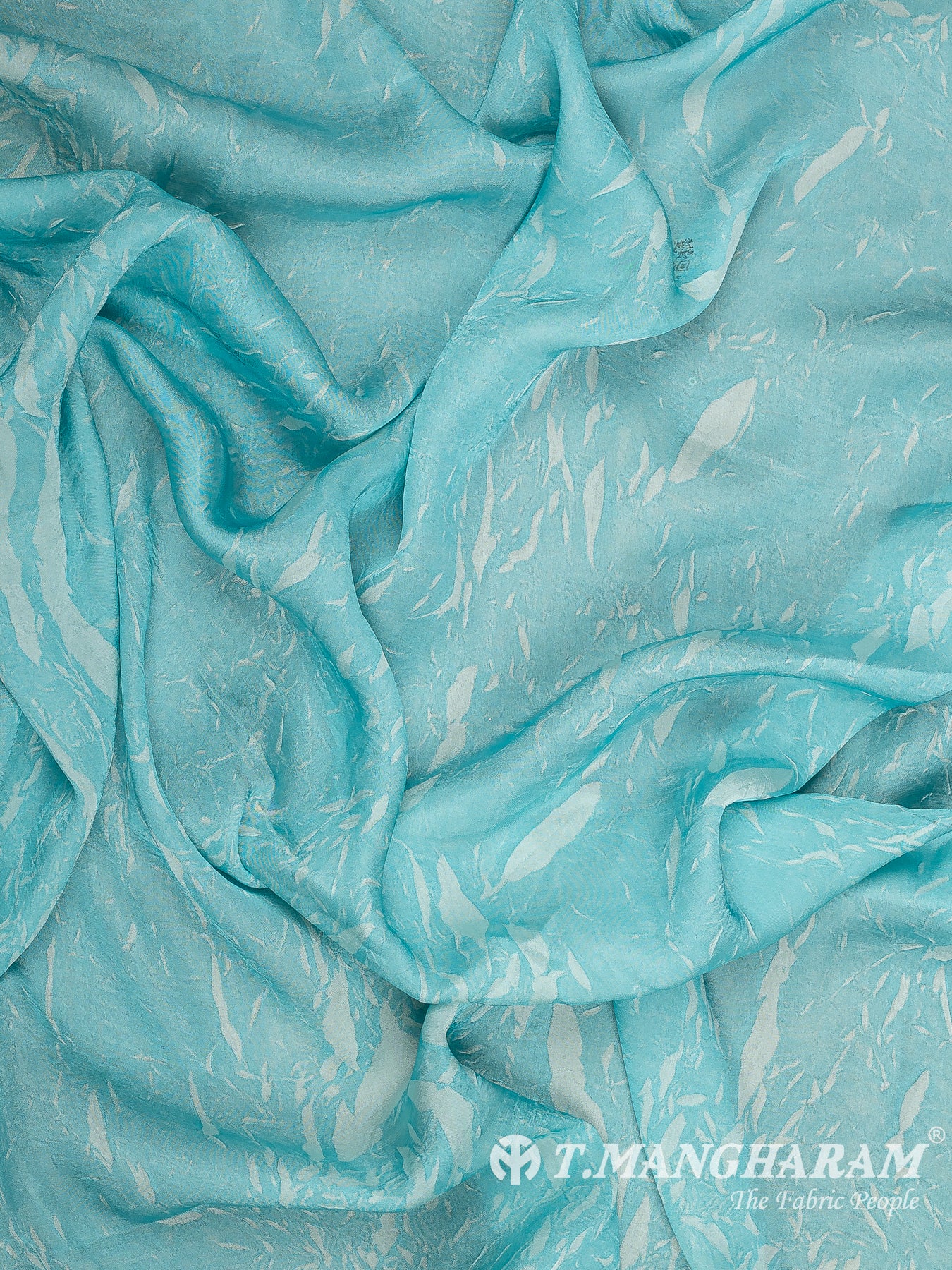 Blue Satin Fabric - EC13498