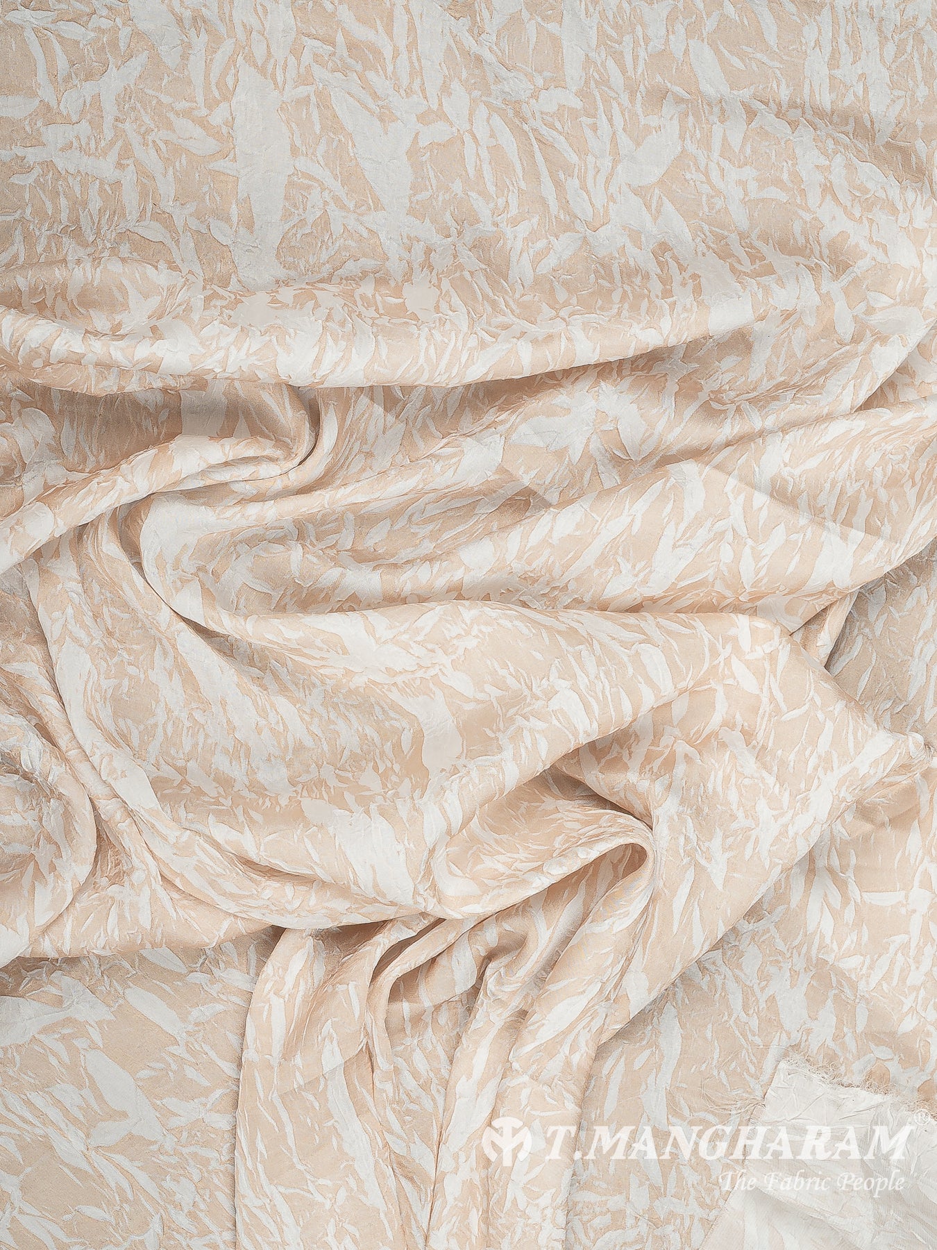 Beige Satin Fabric - EC13492
