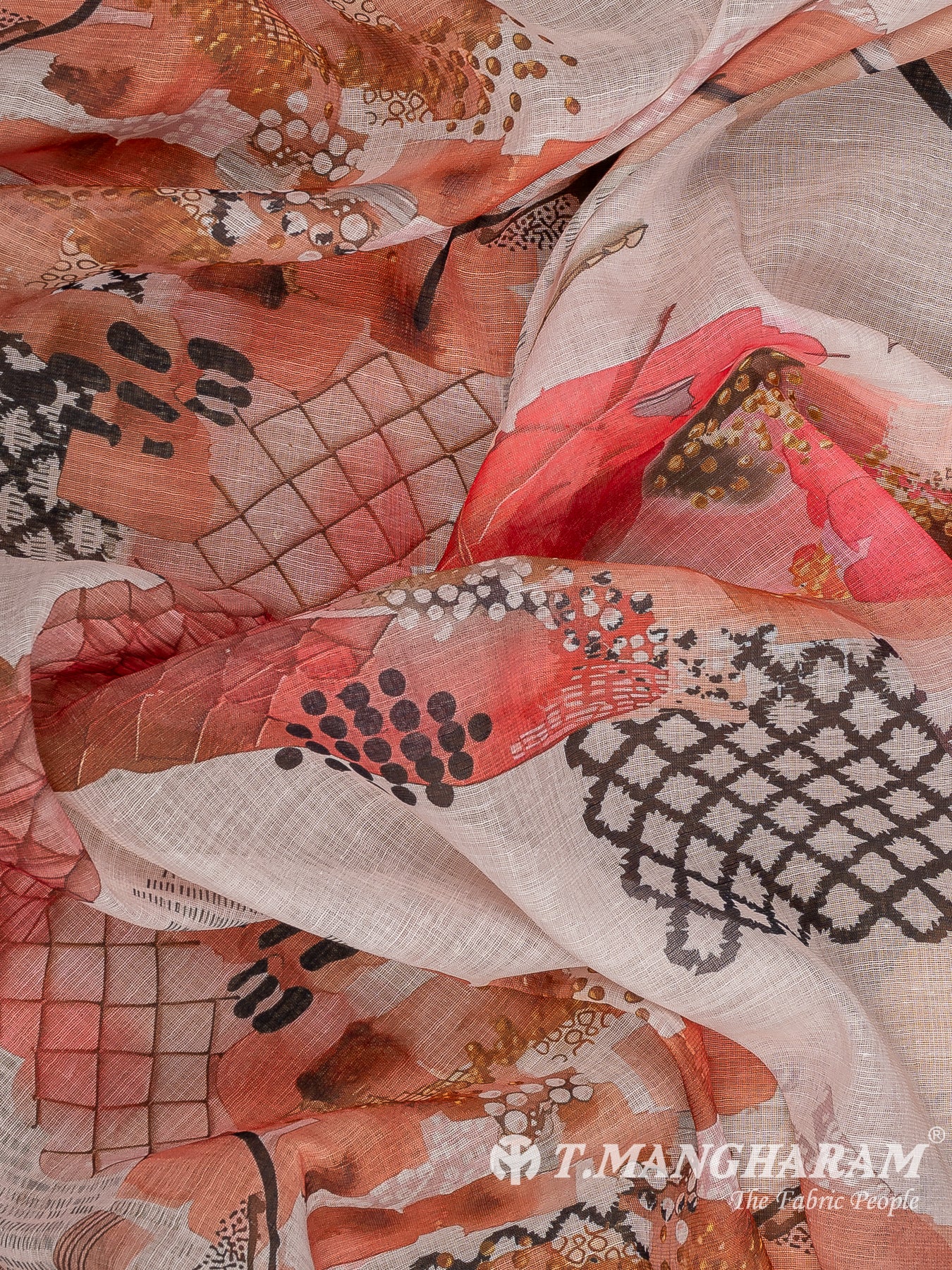 Peach Cotton Fabric - EC12599