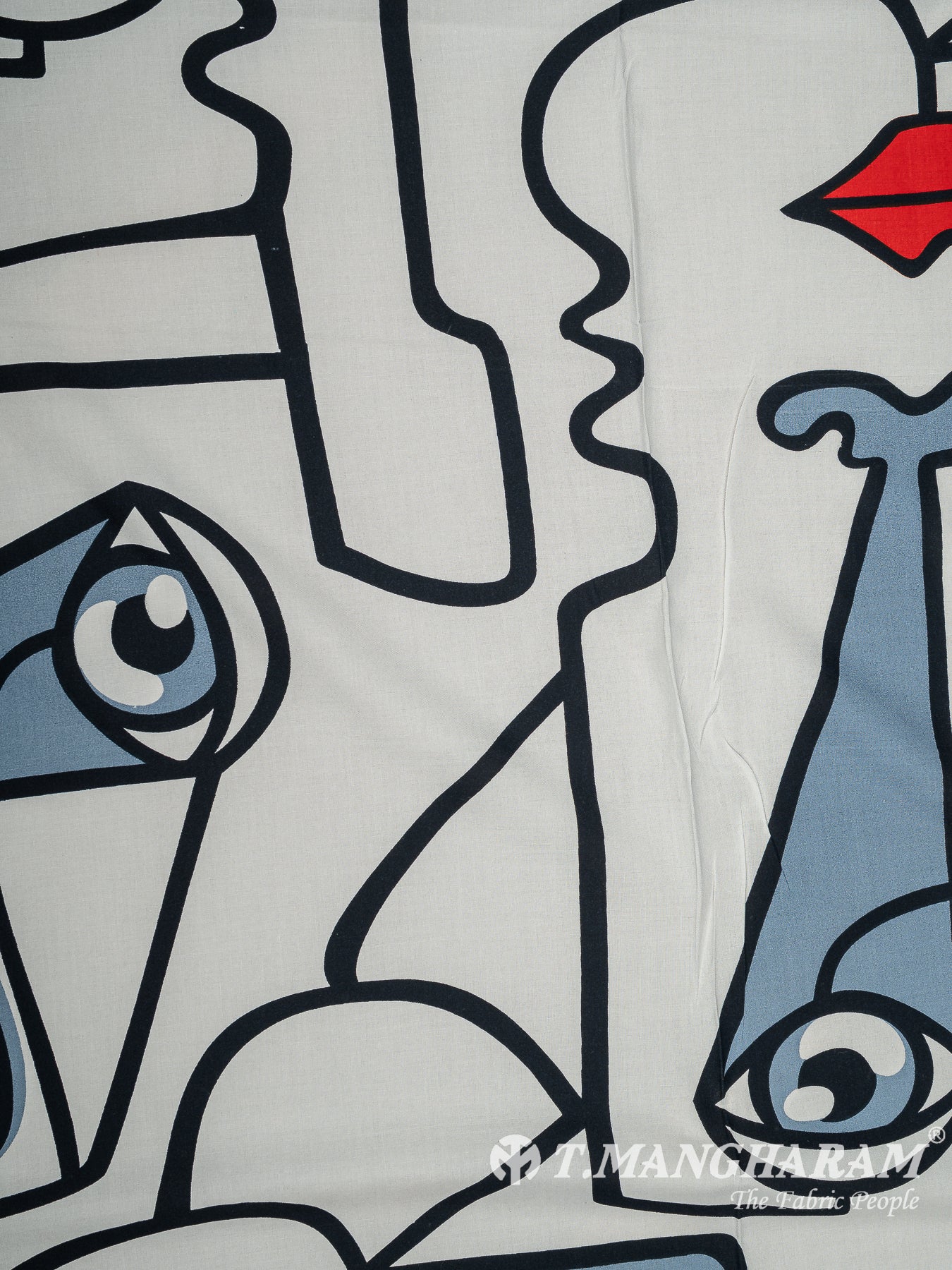 White Rayon Cotton Fabric - EC13571