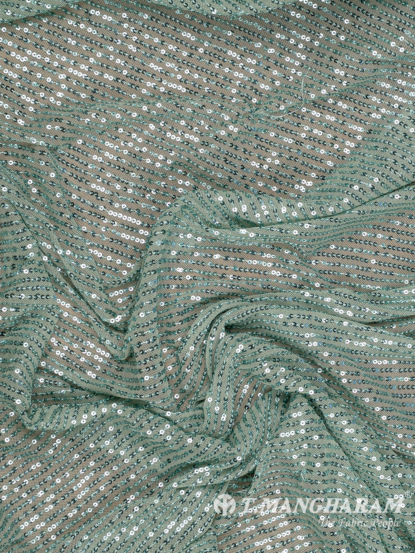 Green Stretch Net Fabric - EC13297