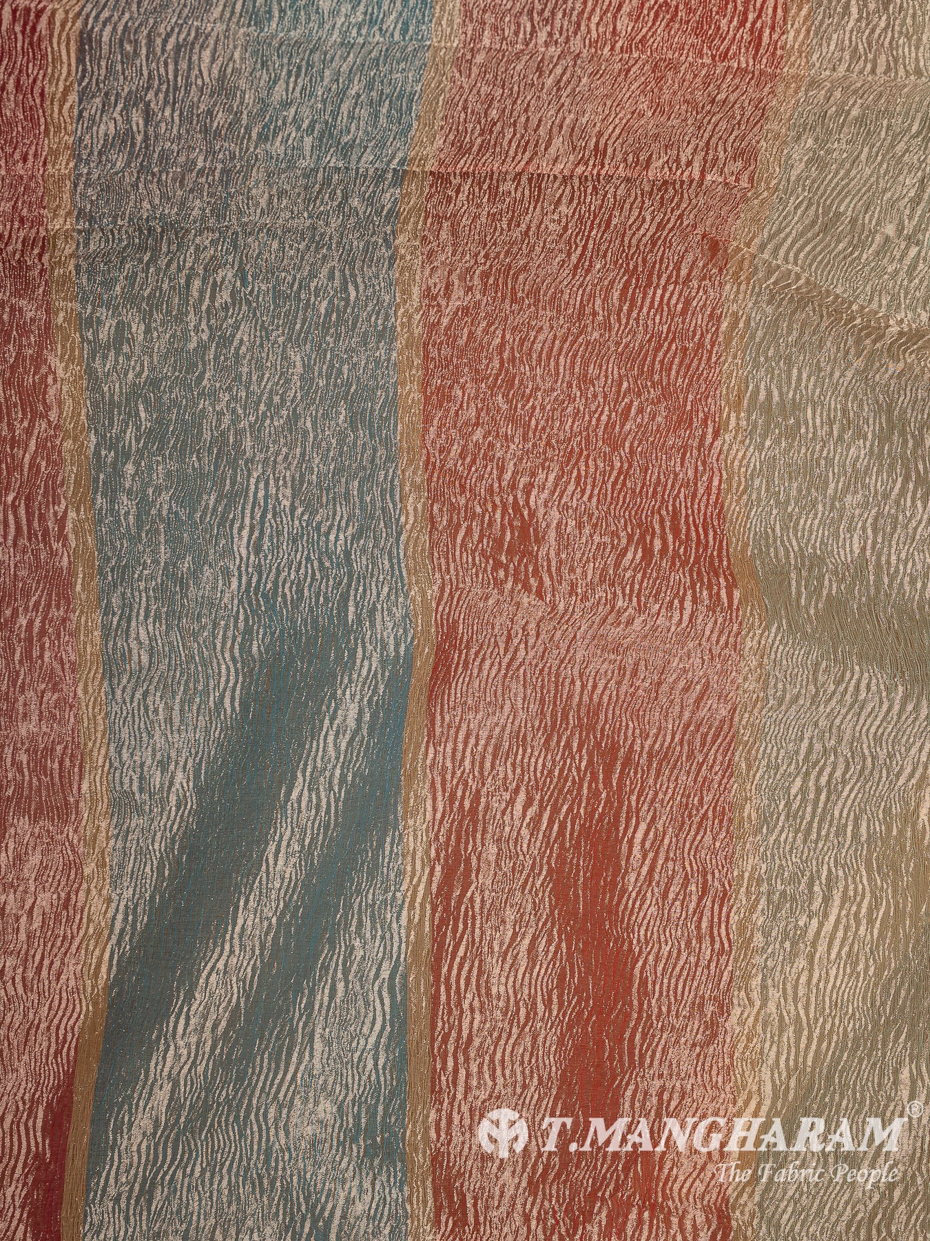 Multicolor Crushed Tissue Fabric - EC13417