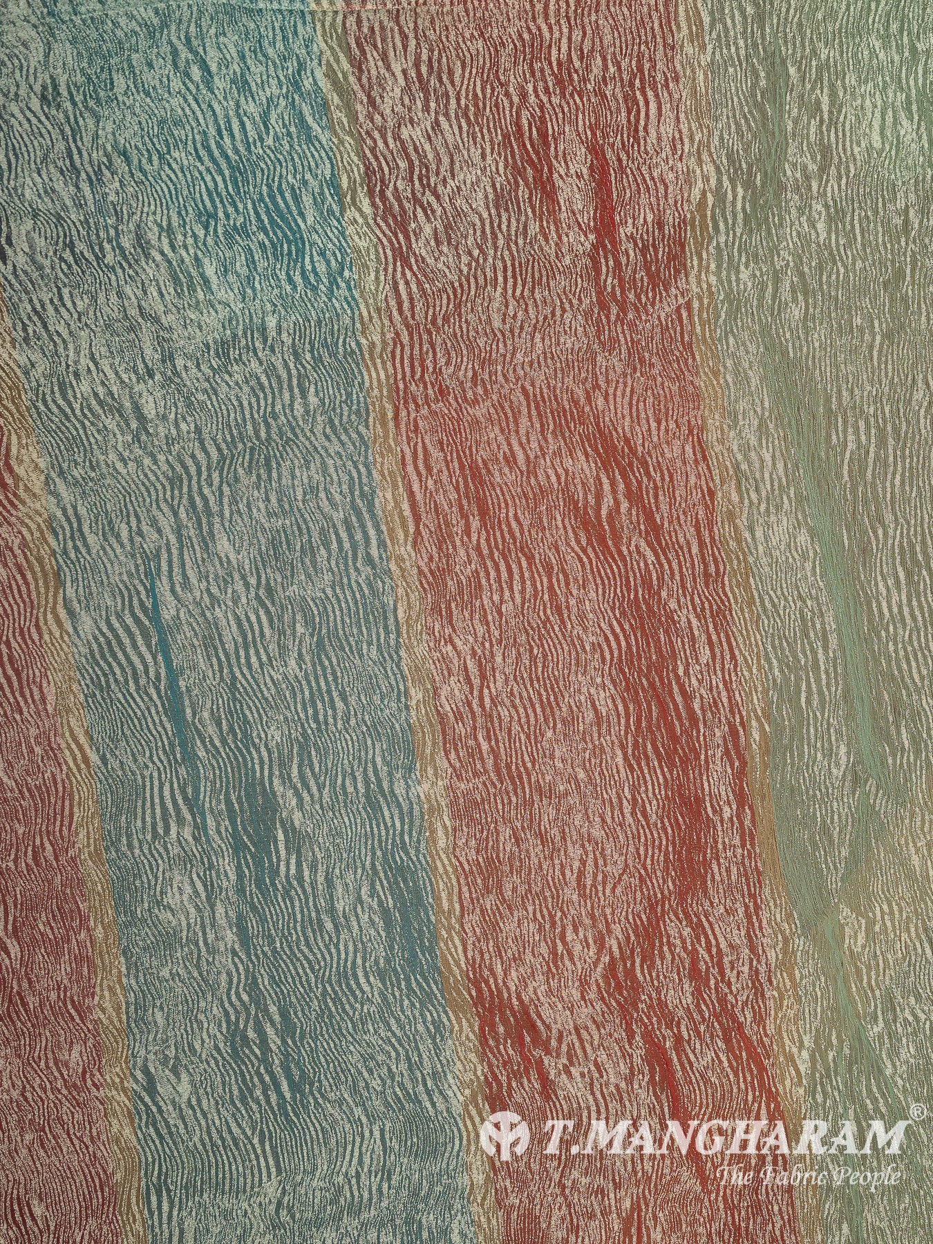 Multicolor Crushed Tissue Fabric - EC13418