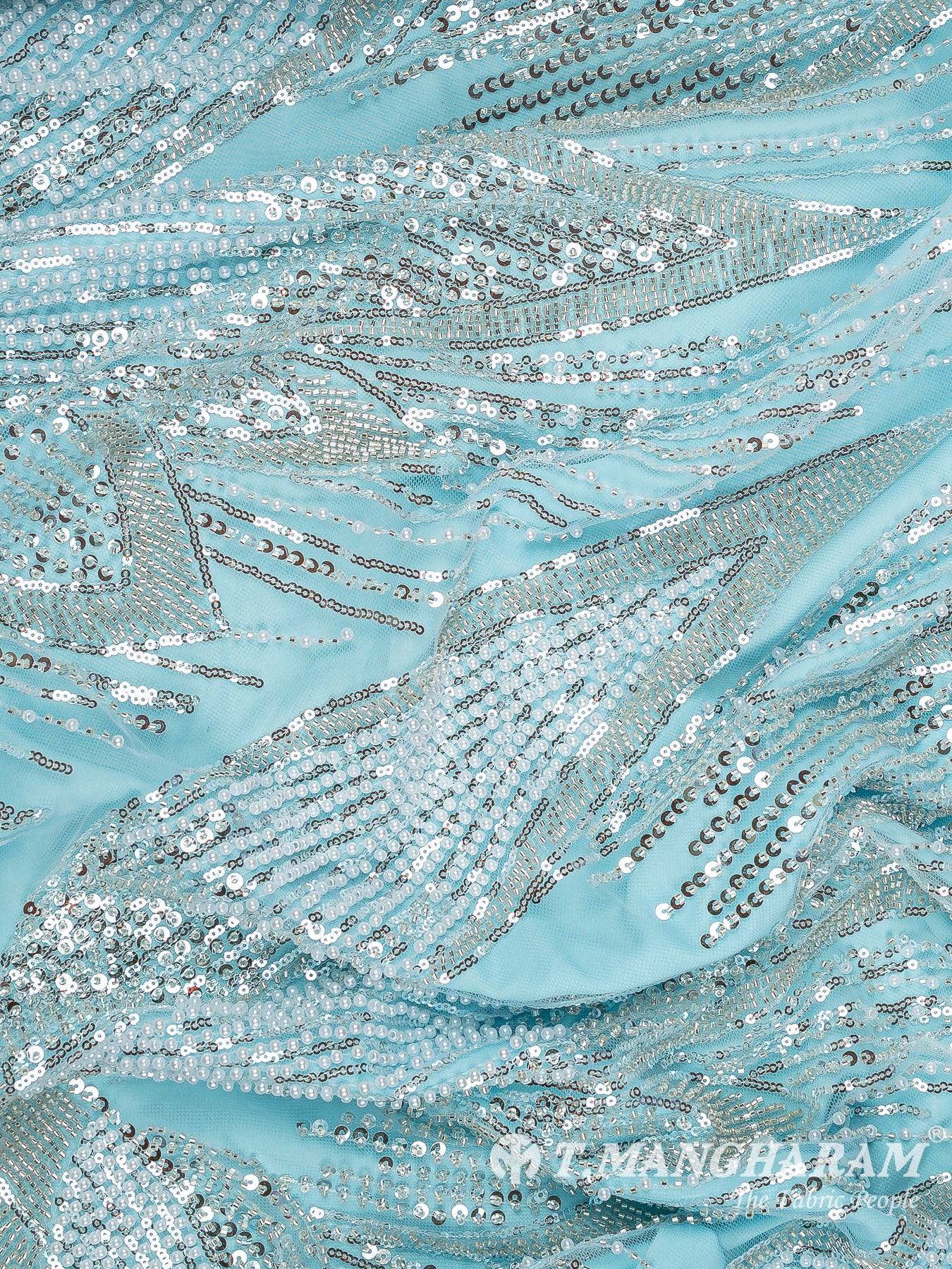 Blue Net Fabric - EC13538
