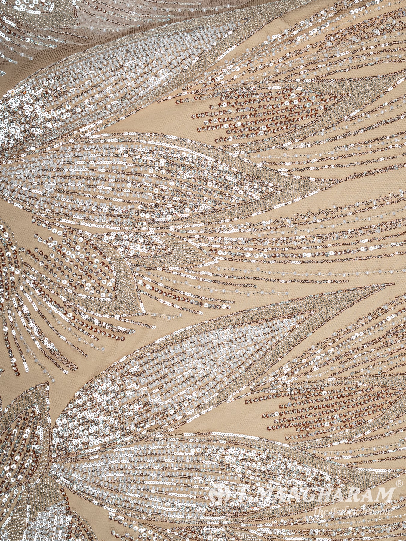 Beige Net Fabric - EC13540