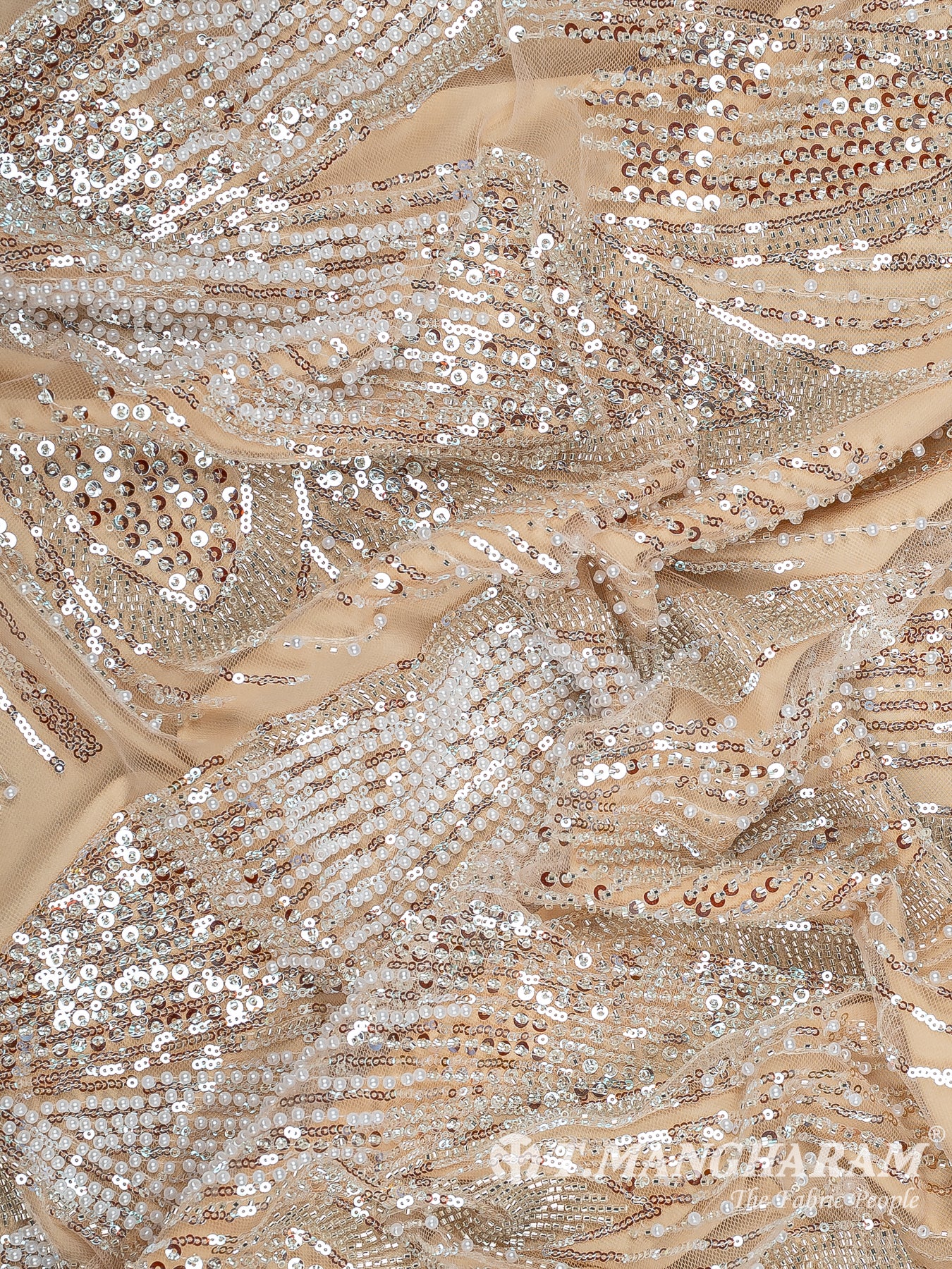 Beige Net Fabric - EC13540
