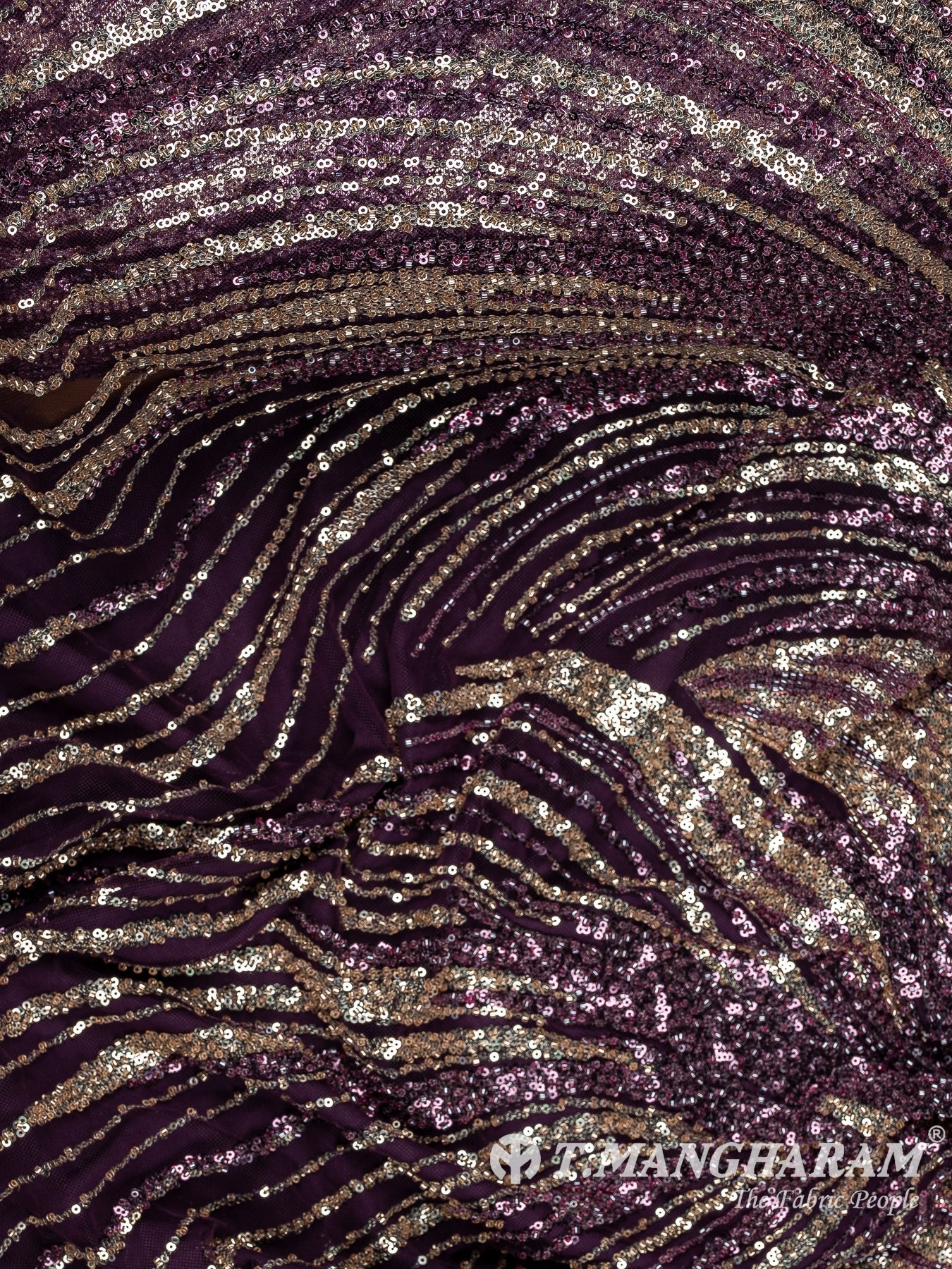 Purple Fancy Net Fabric - EC13545