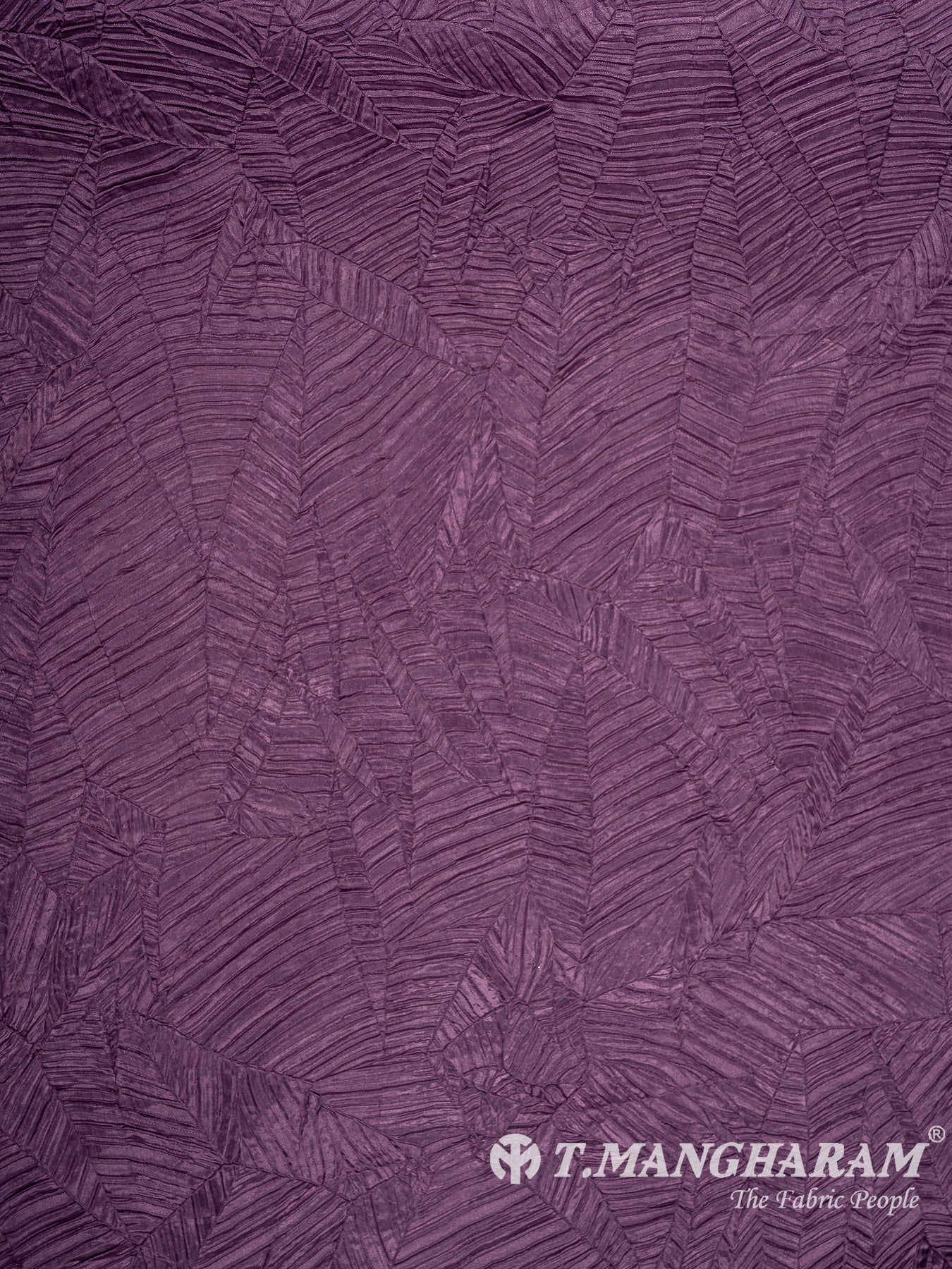 Purple Embossed Satin Fabric - EB10081