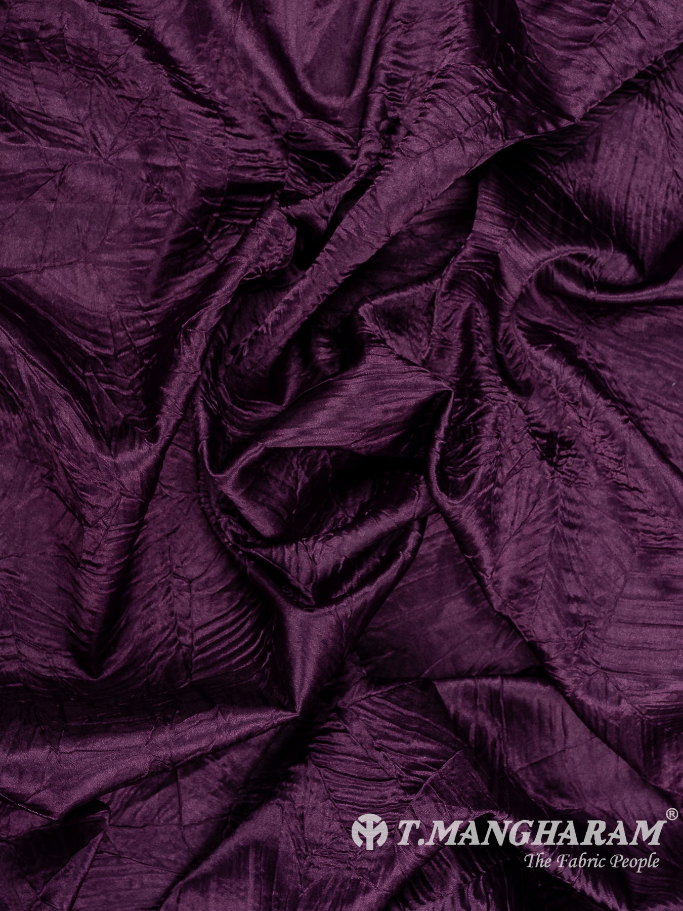 Purple Embossed Satin Fabric - EB10082
