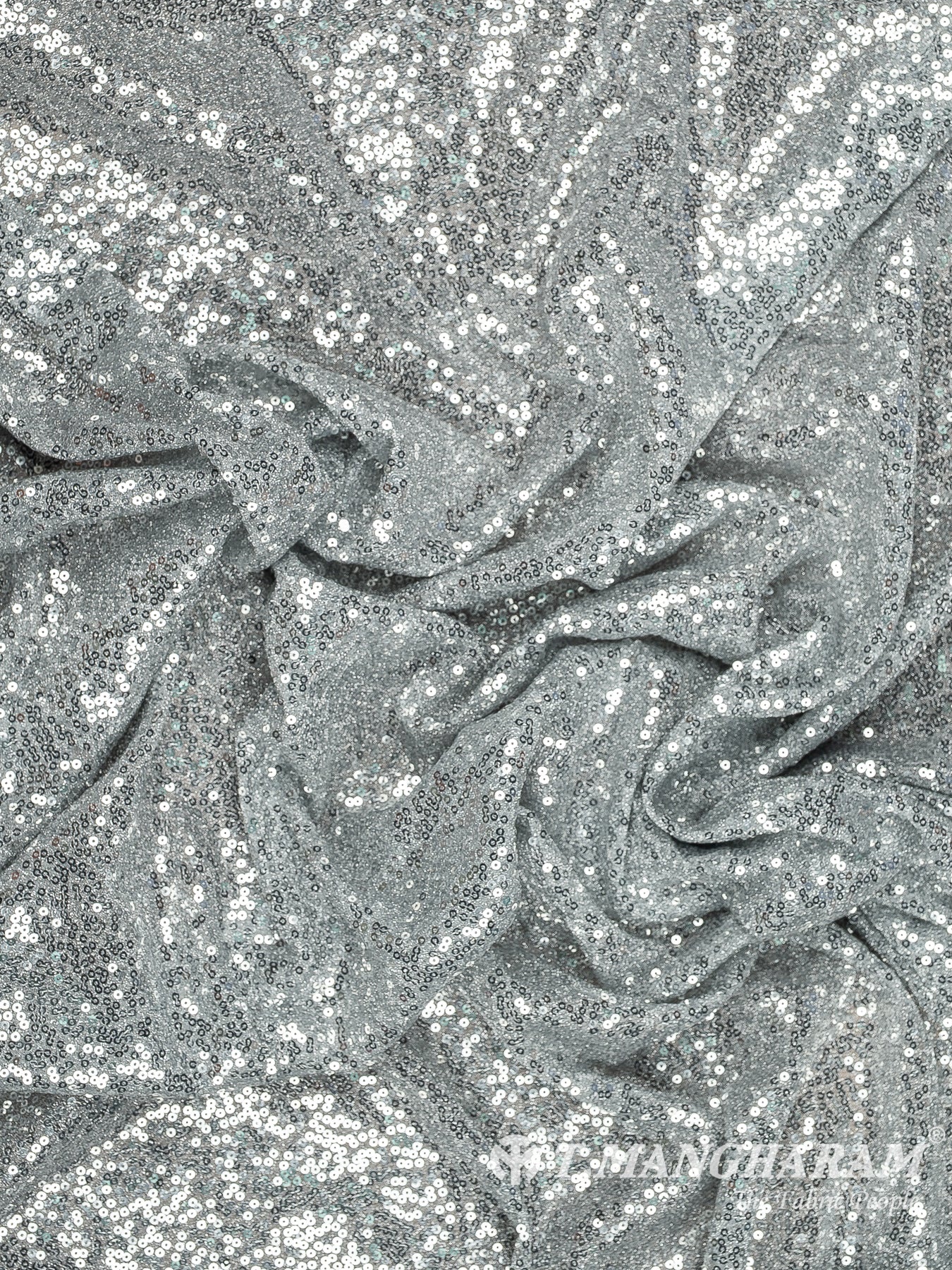 Silver Stretch Net Fabric - EB10093