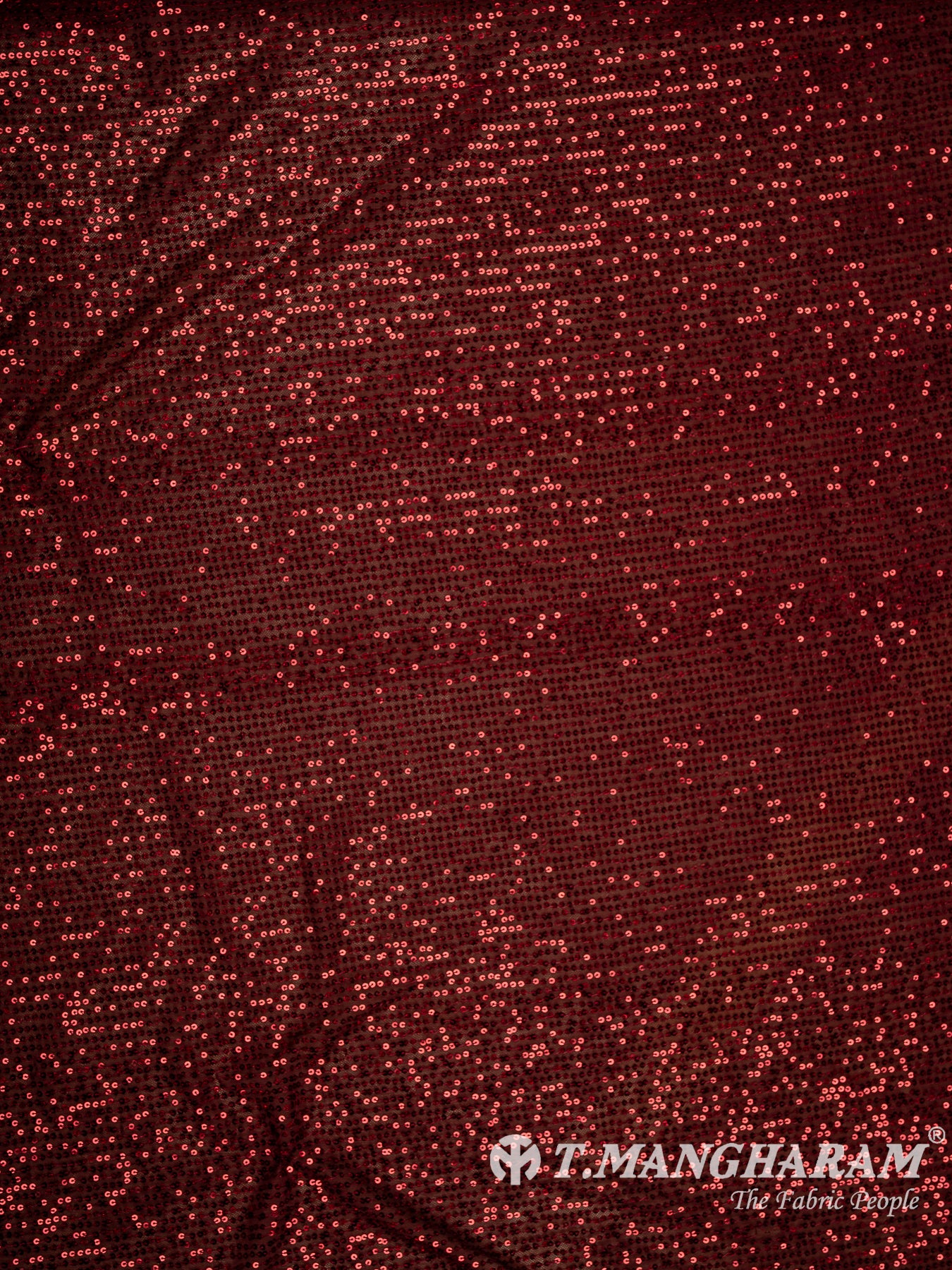 Maroon Stretch Net Fabric - EC13304