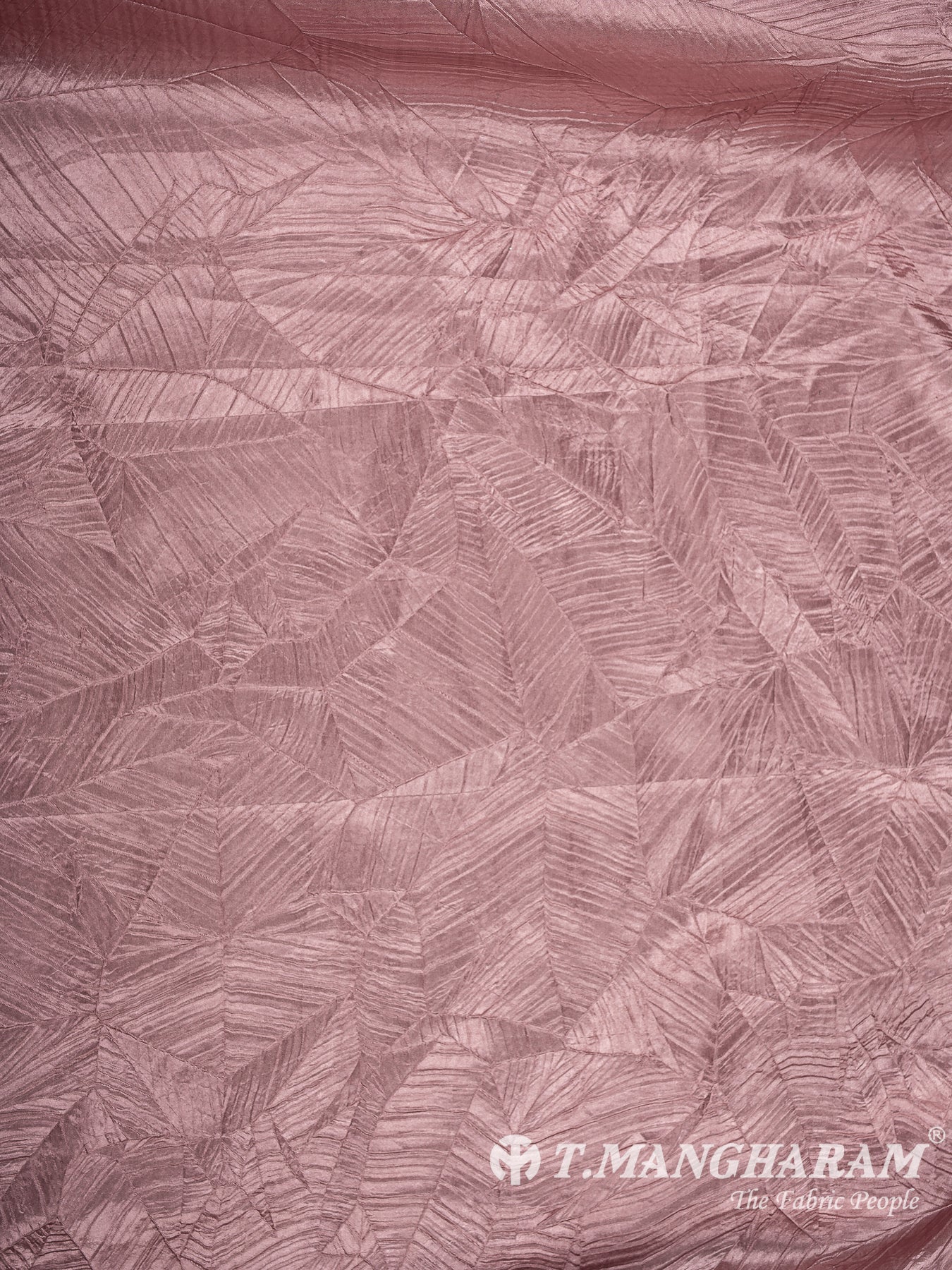 Pink Embossed Satin Fabric - EB10080
