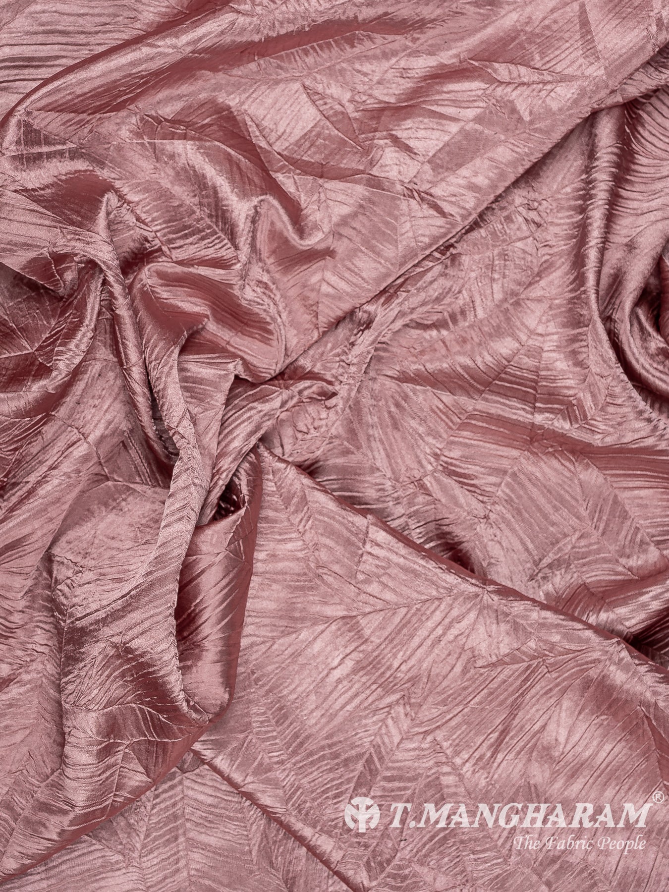 Pink Embossed Satin Fabric - EB10080